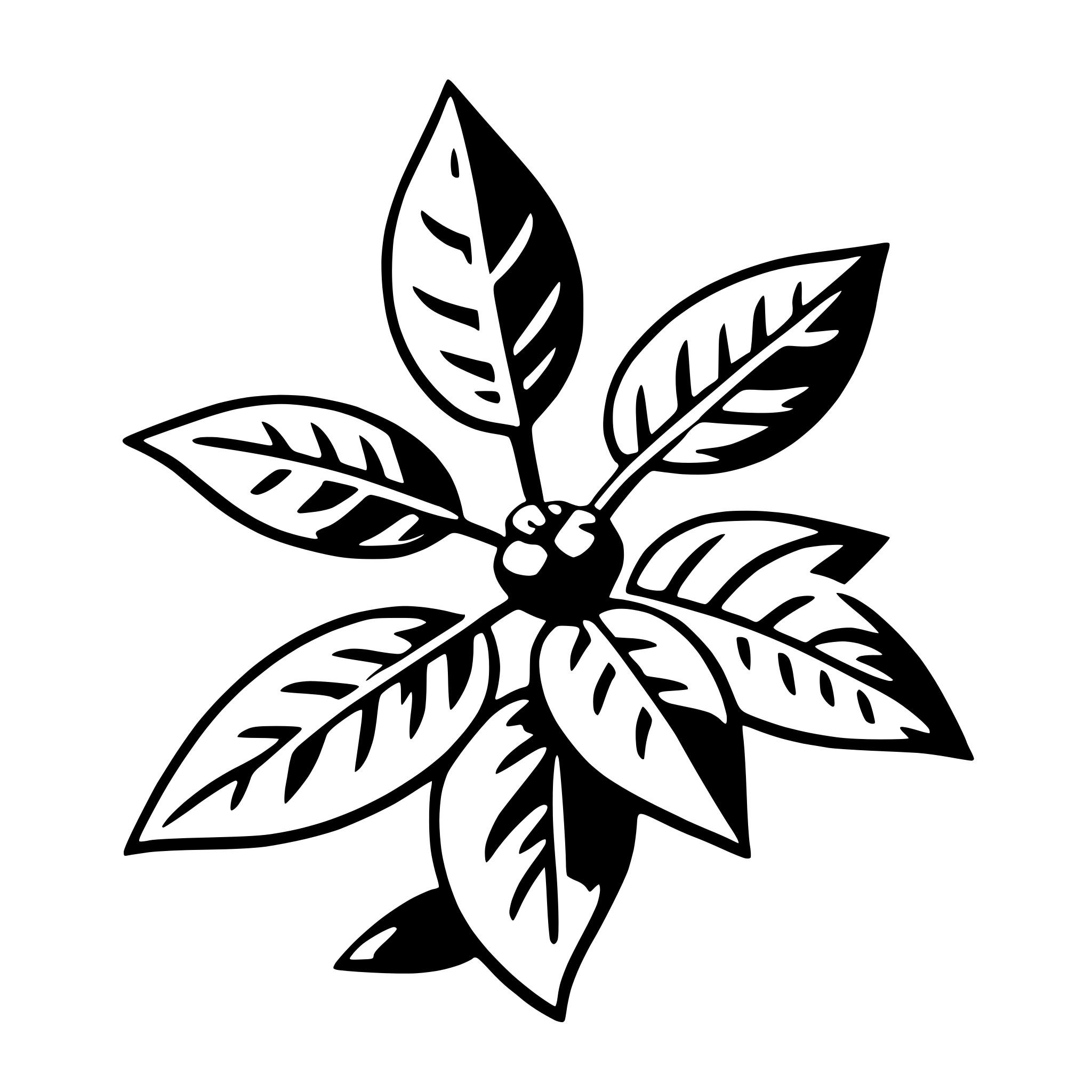 AI-generated SVG of a holly