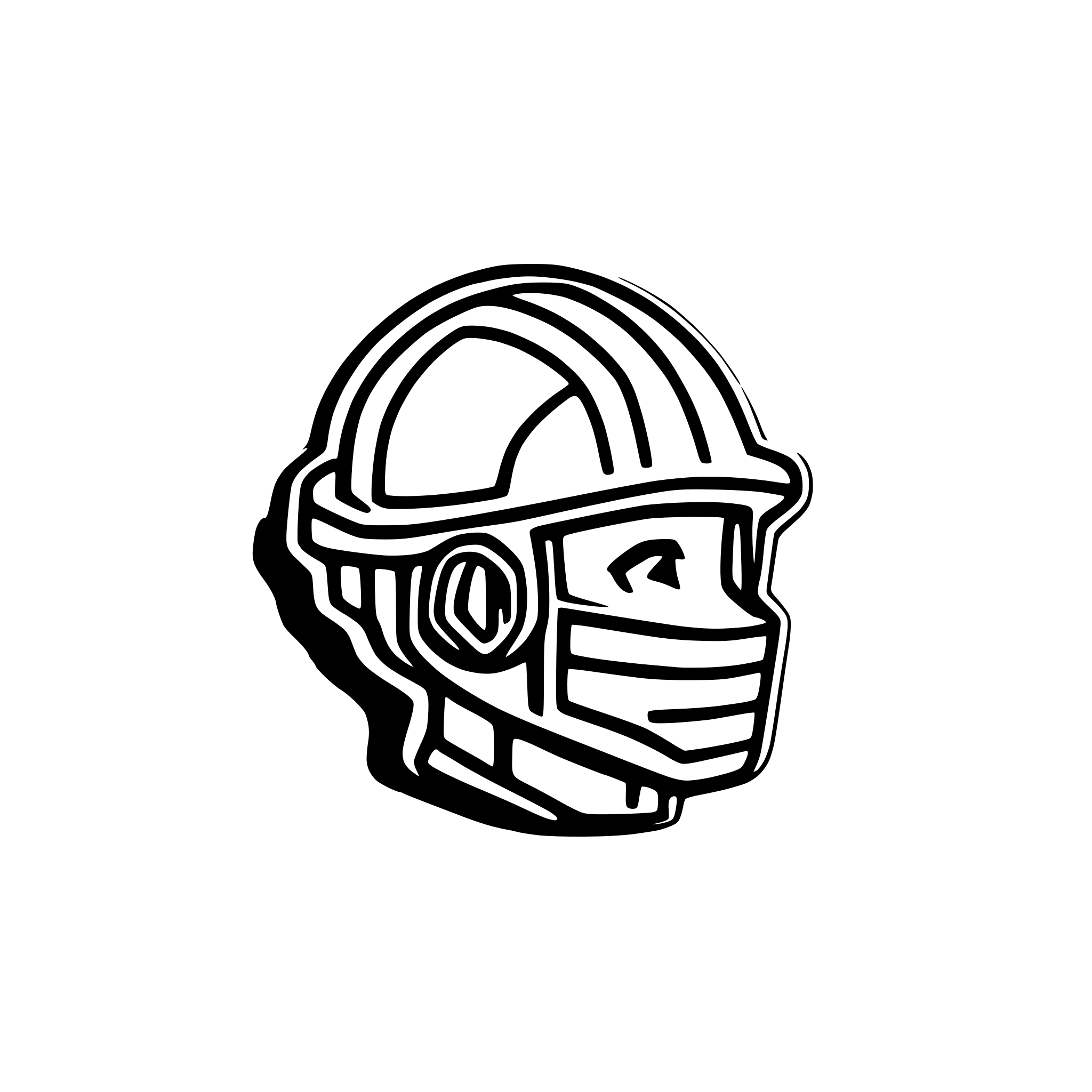 AI-generated SVG of a Large size enamel badge in sterling silver with yellow, gray and white enamel. On the badge of unusual figurative form there is an image of a yellow construction helmet and also elements of a protective tape of fencing in a diagonal stripe.