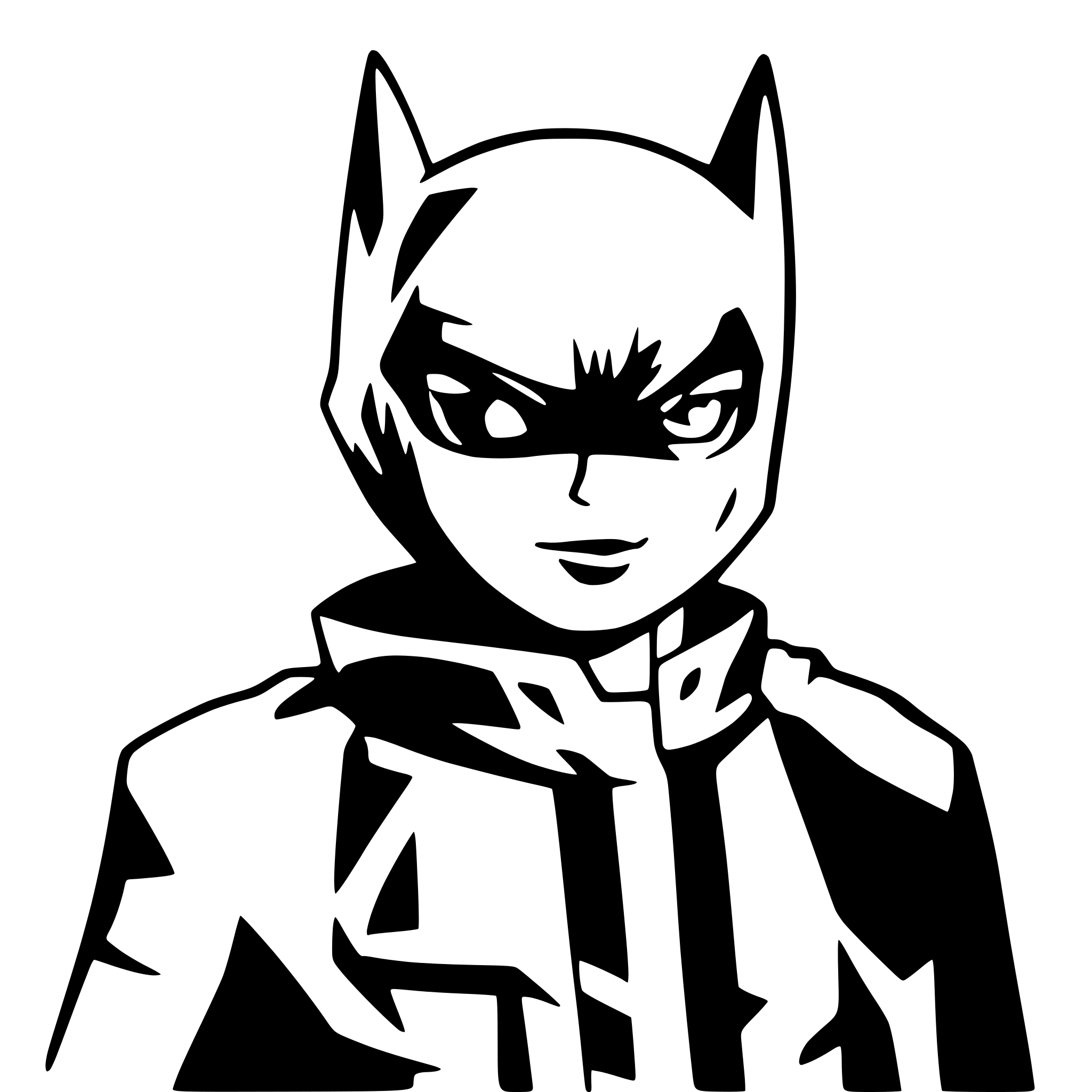 AI-generated SVG of 'batman'