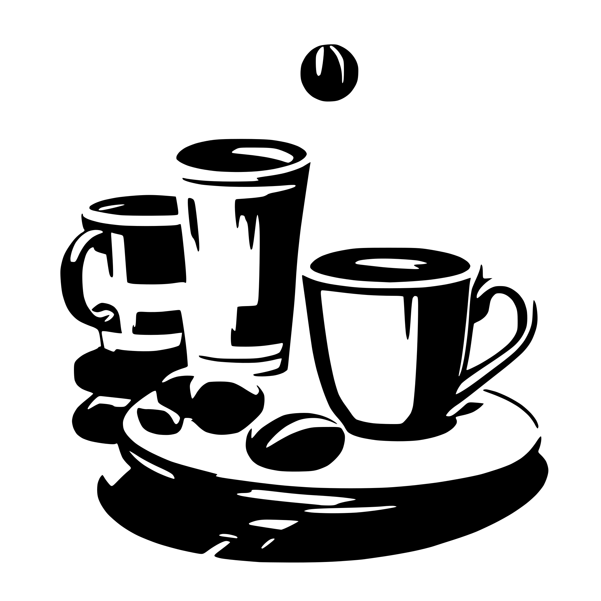 AI-generated SVG of a coffee, tennis and basketball