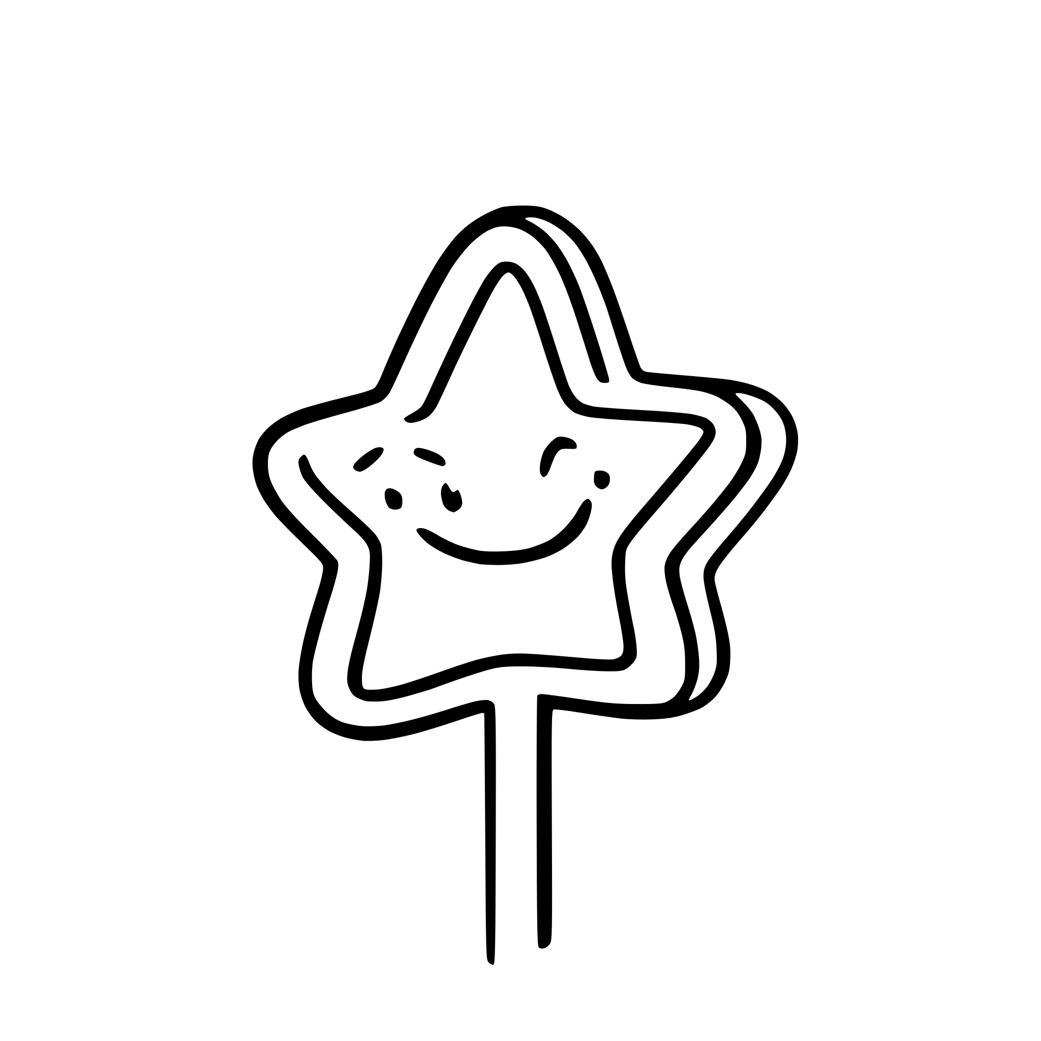 AI-generated SVG of a a shining star
