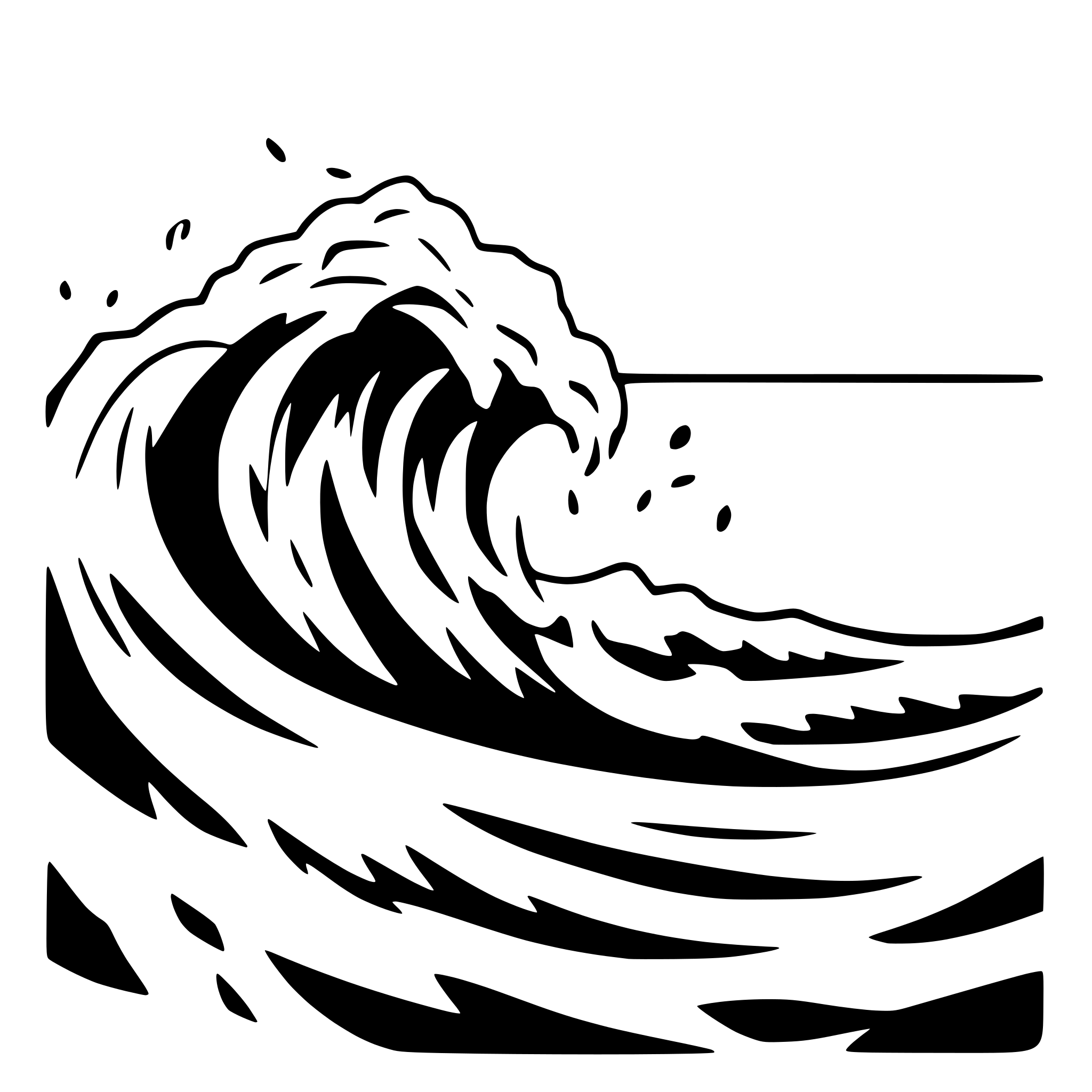 AI-generated SVG of 'Smooth Big crashing wave'