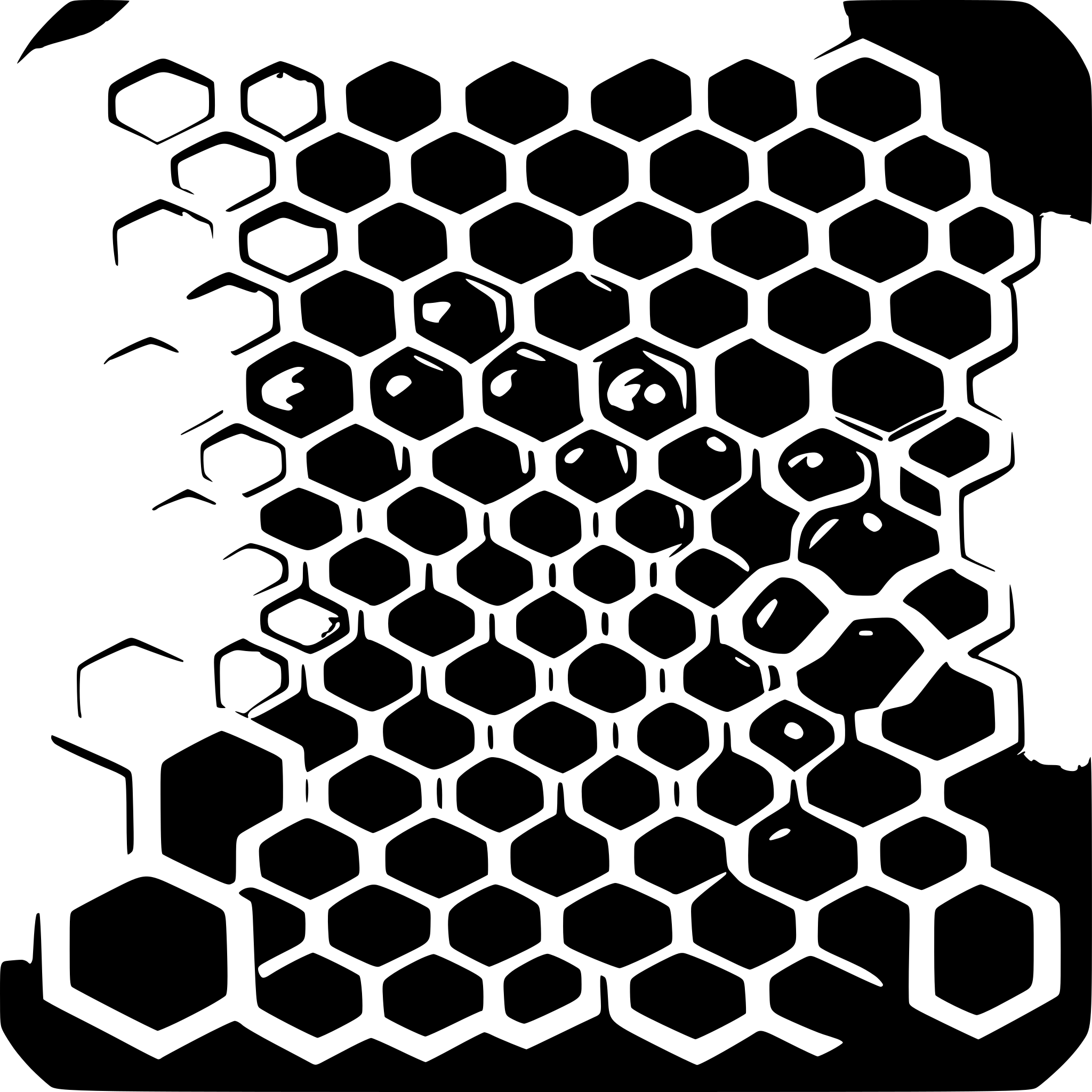 AI-generated SVG of 'honey comb'