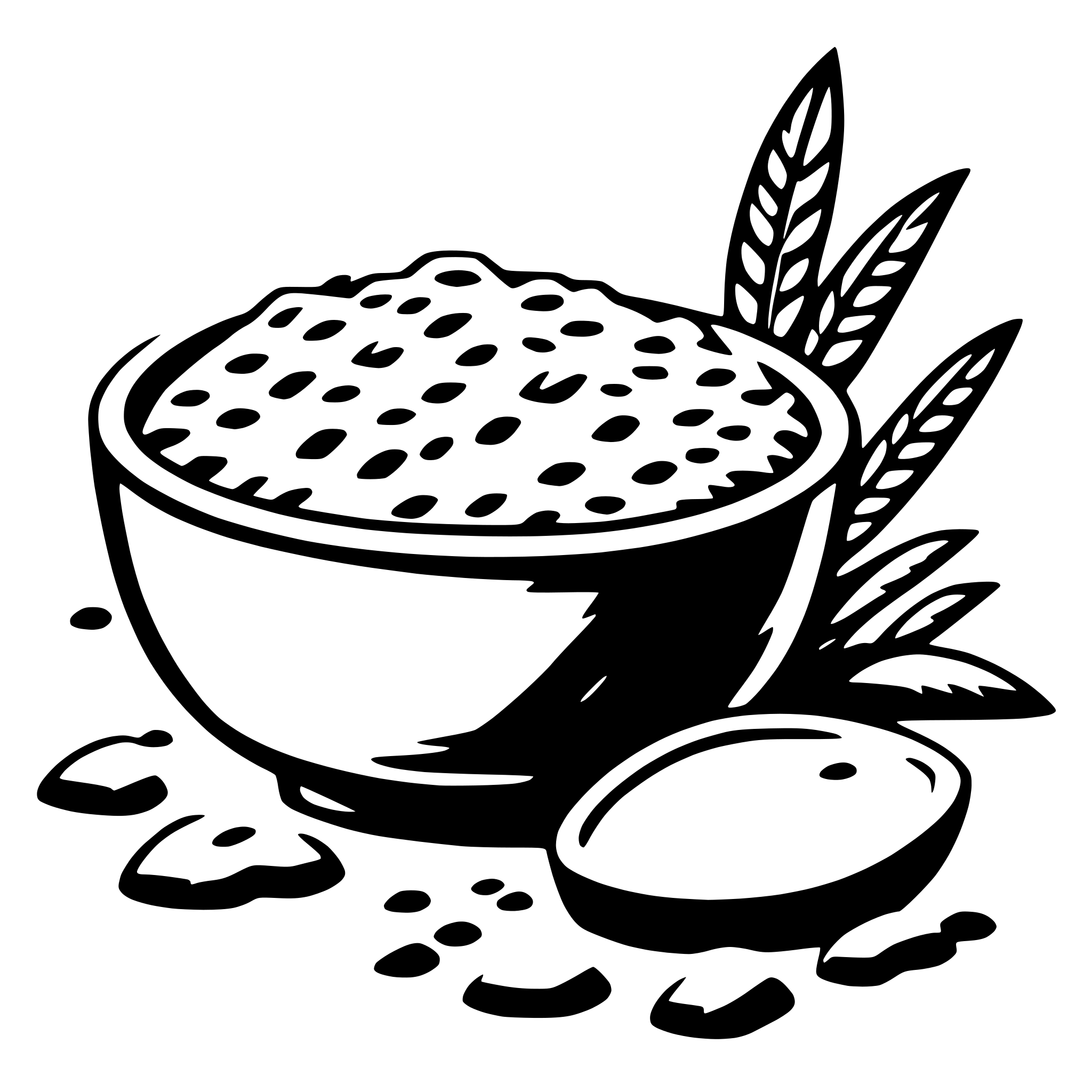 AI-generated SVG of 'rice'