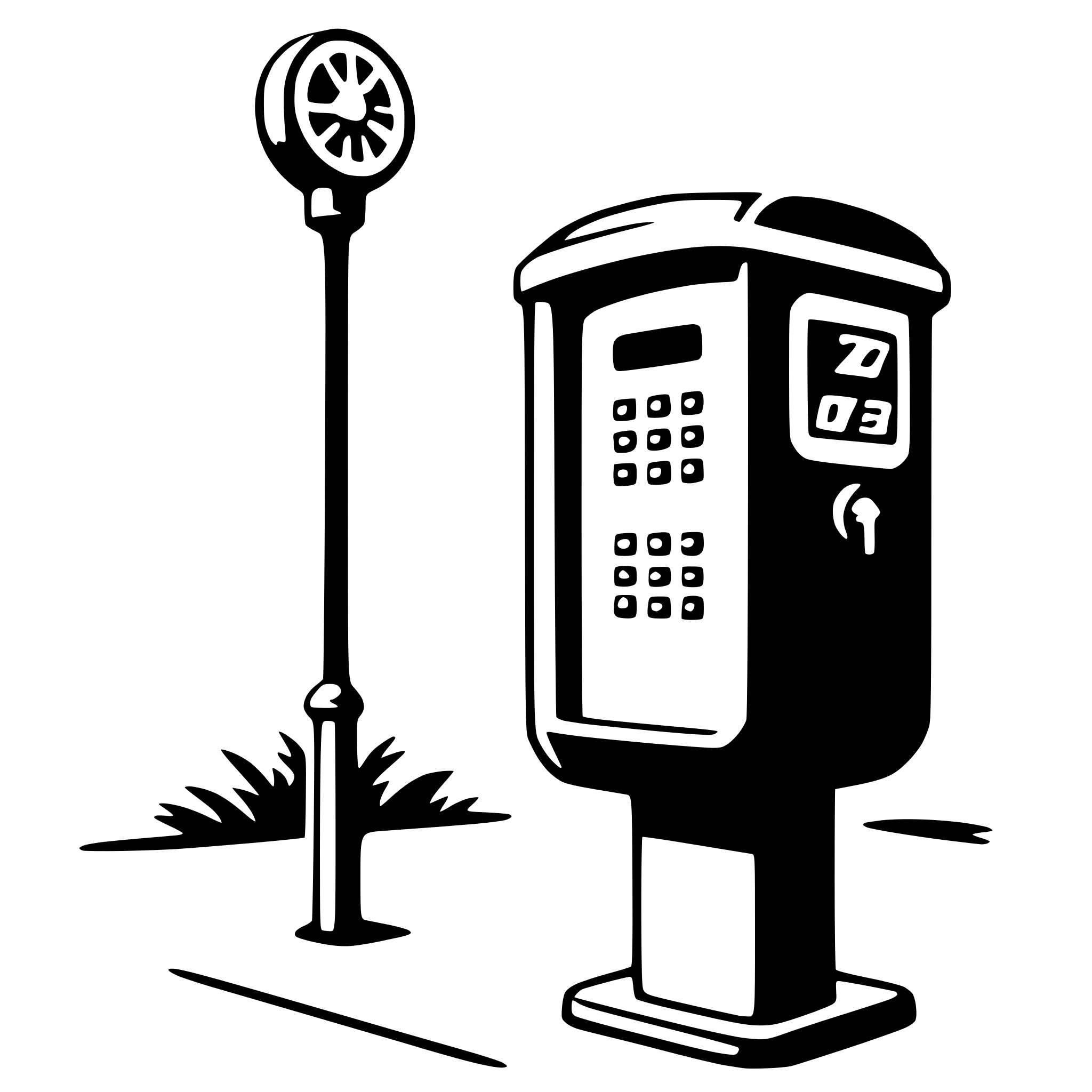 AI-generated SVG of a parking meter