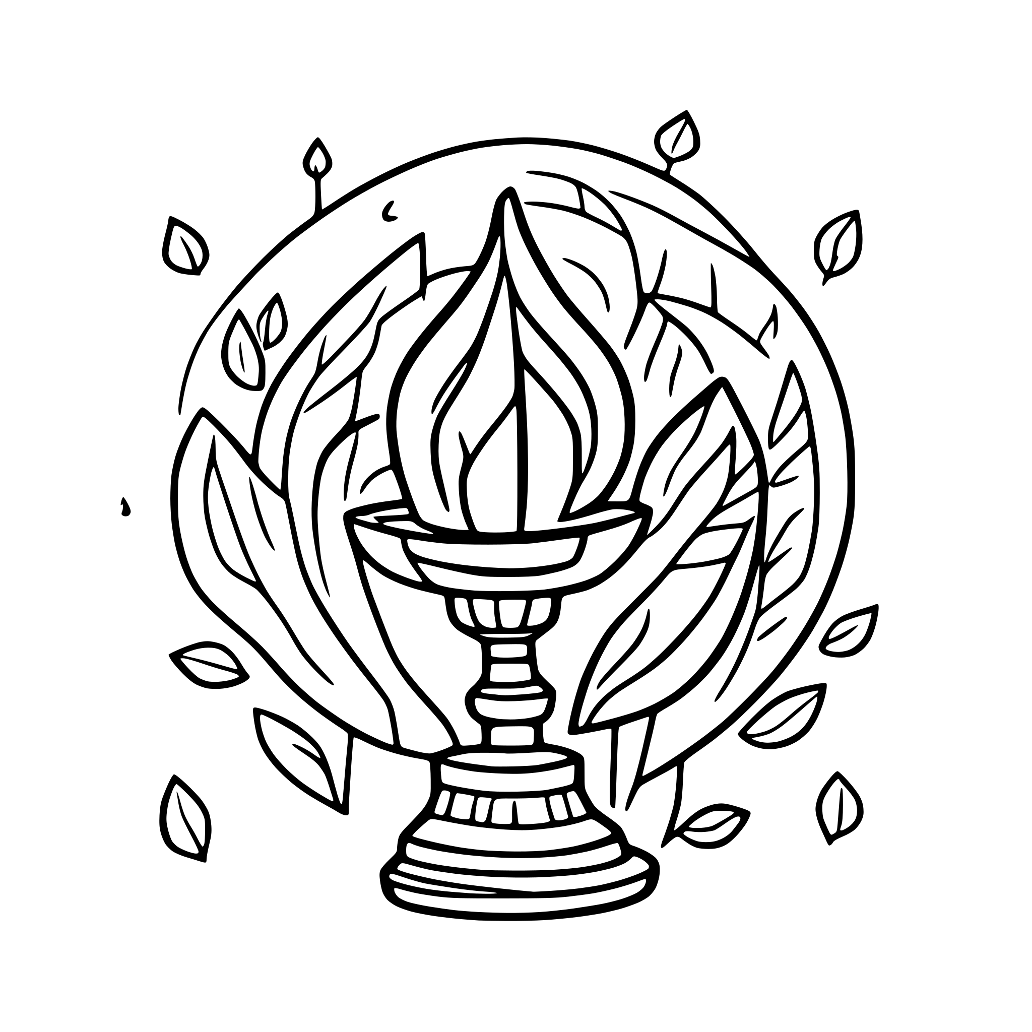 AI-generated SVG of 'diwali lamp'