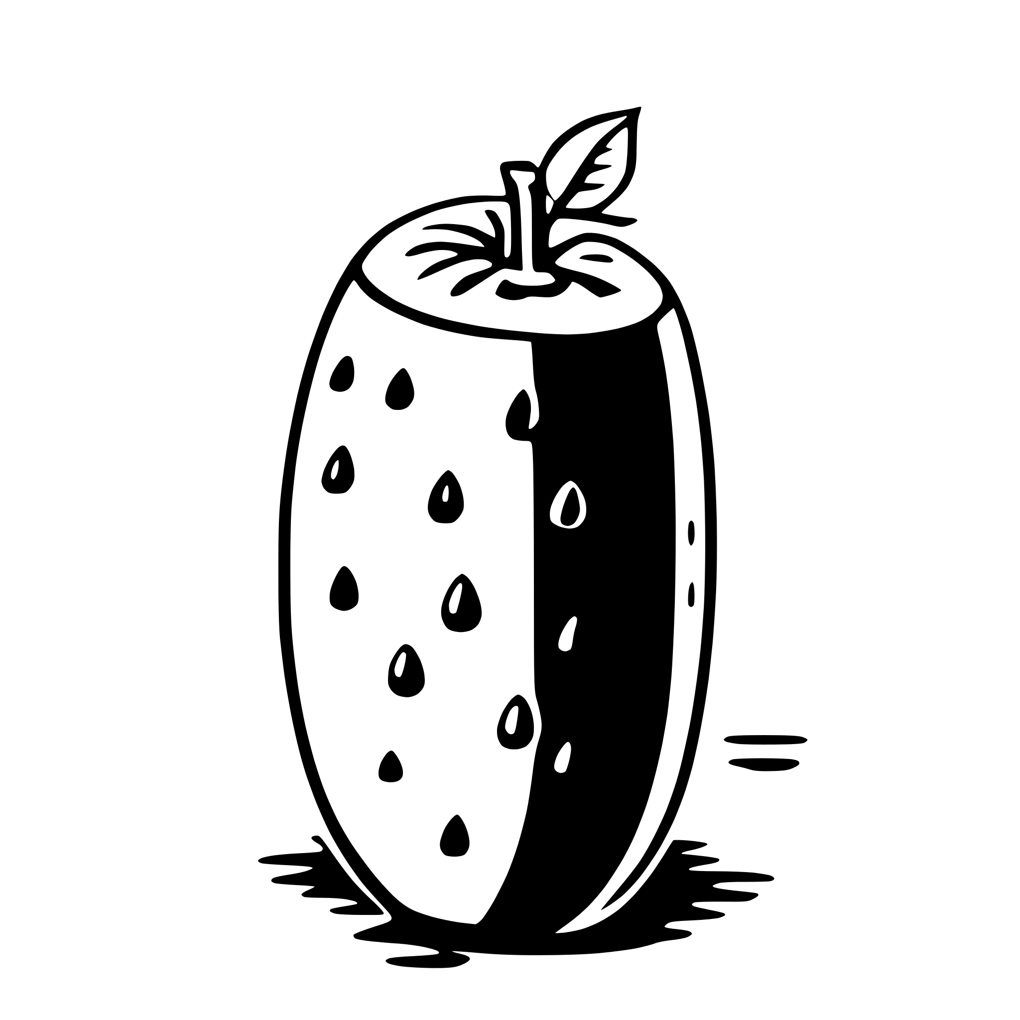 AI-generated SVG of 'winter melon'