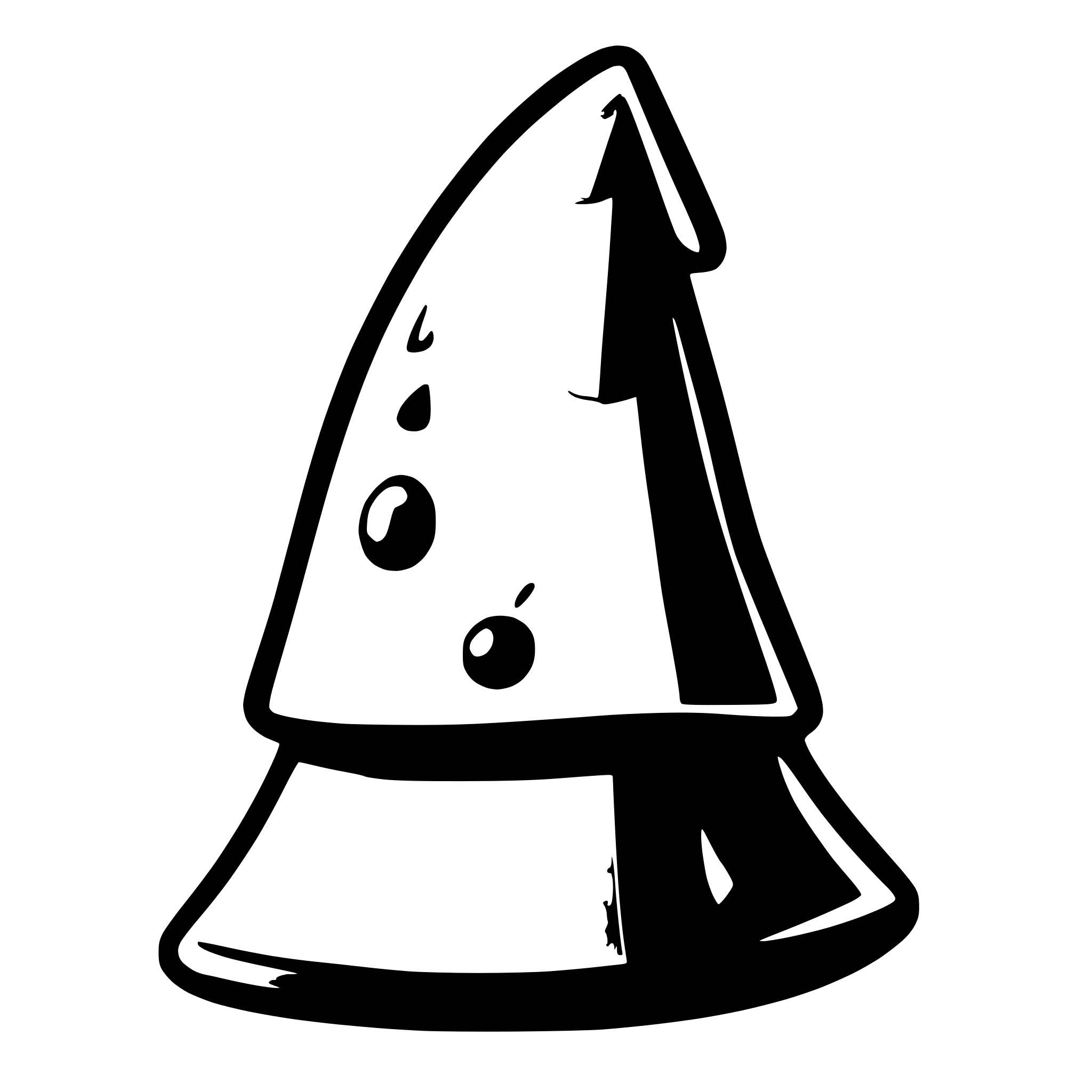 AI-generated SVG of a A purple wizard hat