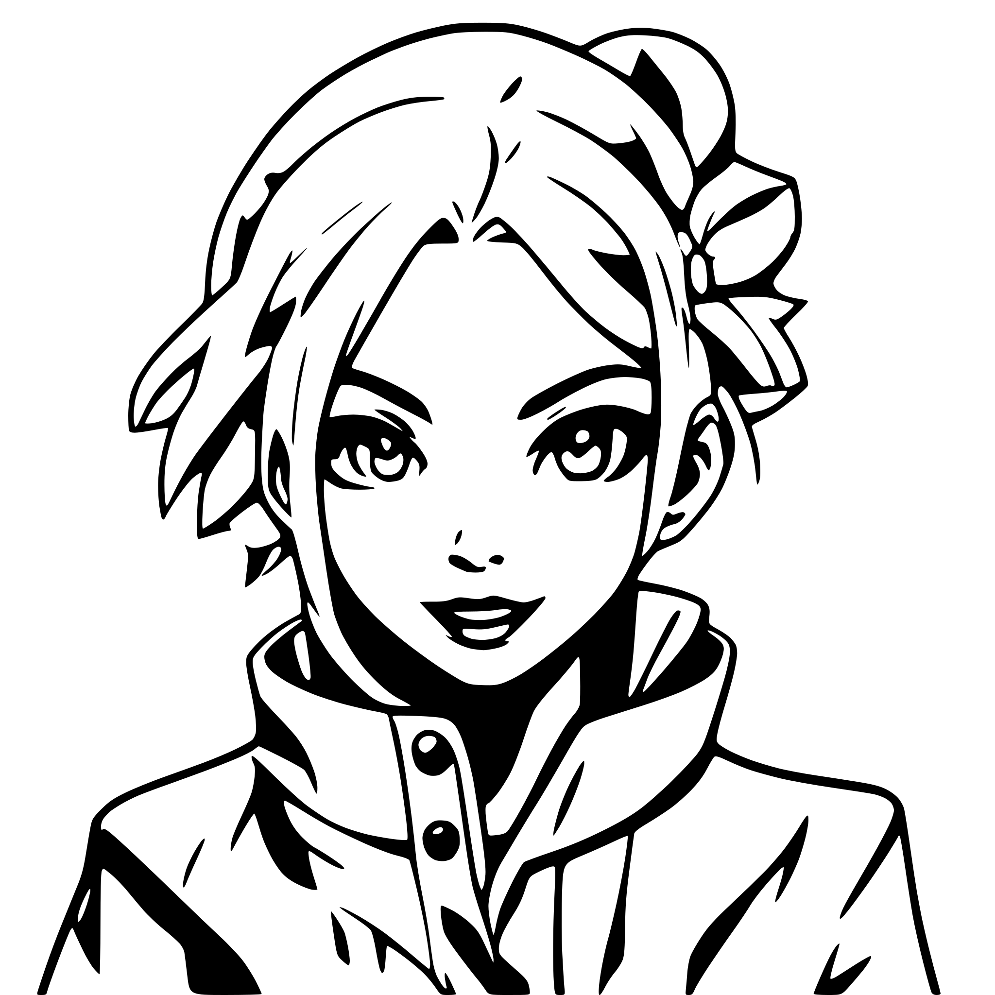 AI-generated SVG of 'Naruto'