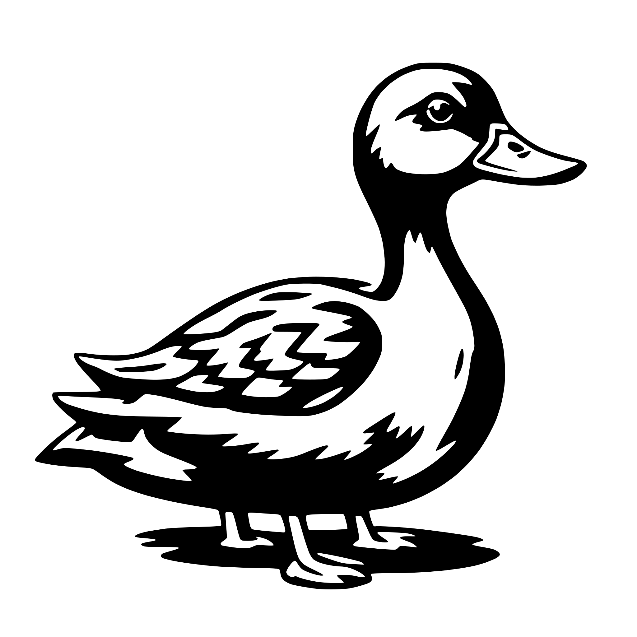 AI-generated SVG of 'duck'