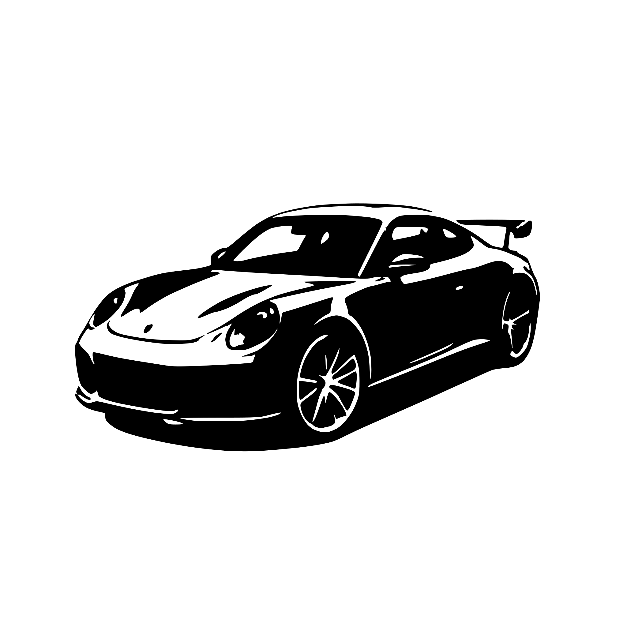 AI-generated SVG of 'Porsche 992 turbo s'