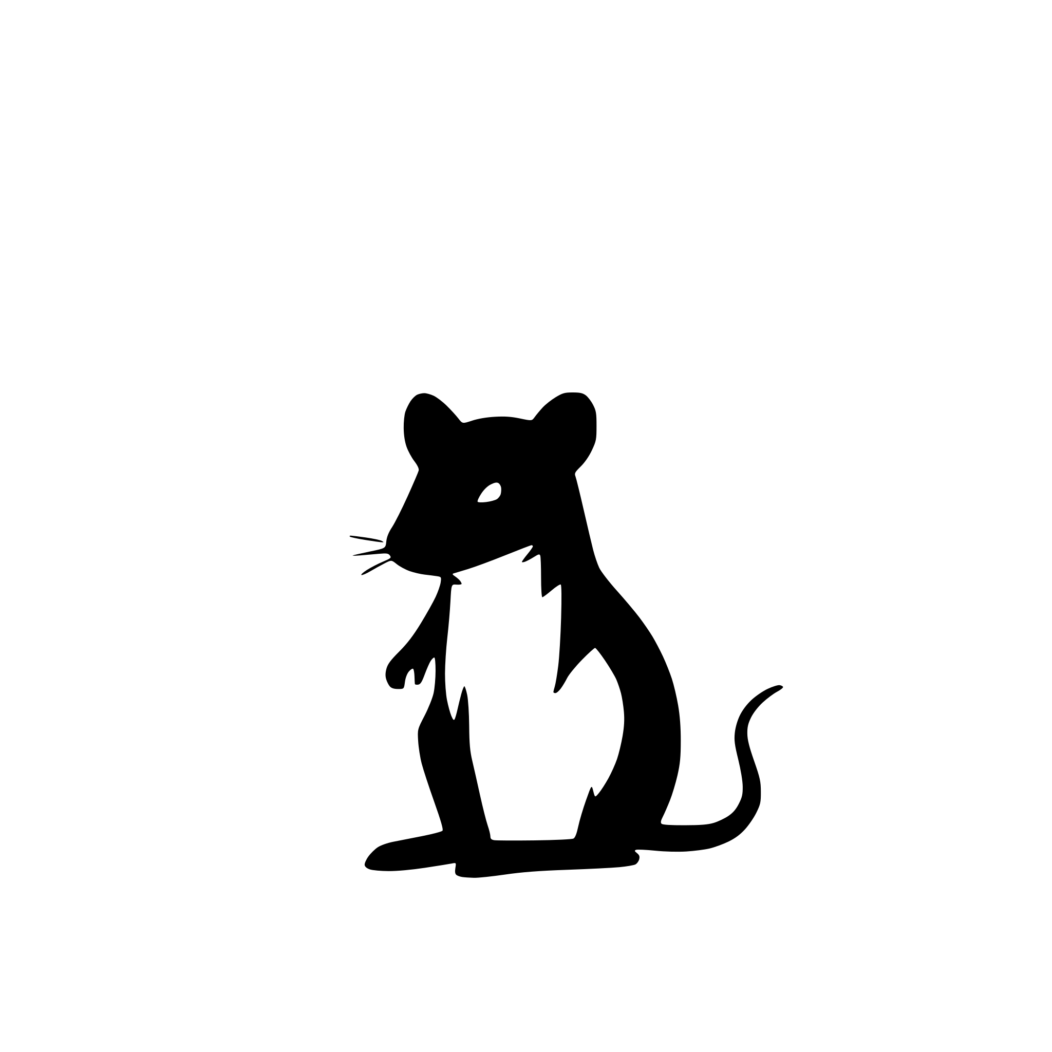 AI-generated SVG of a rat head