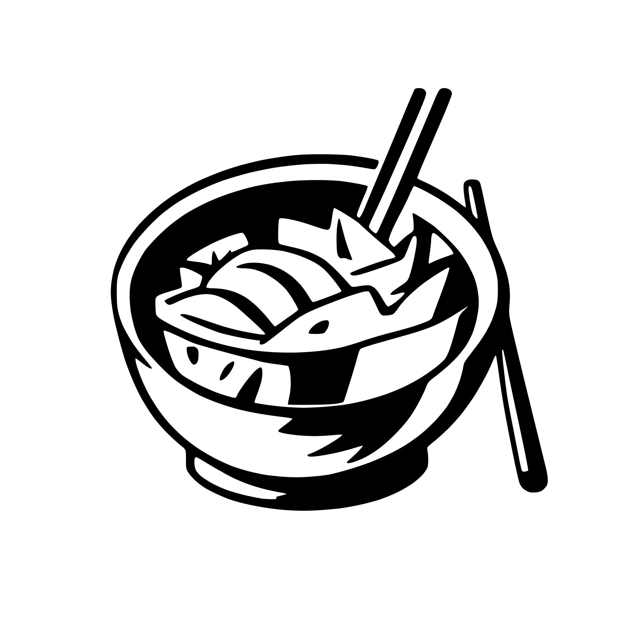 AI-generated SVG of 'Japanese food bowl with chopsticks'
