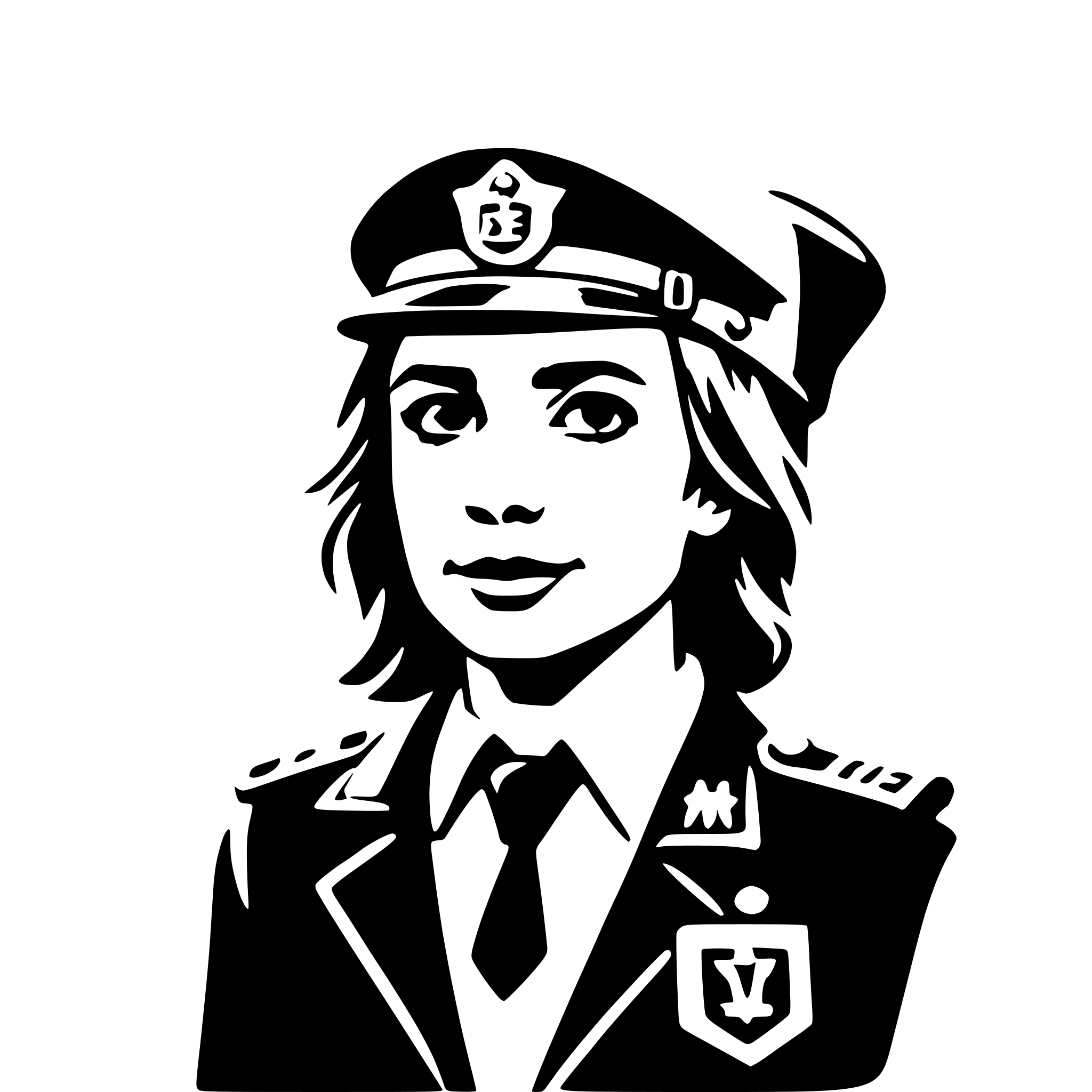 AI-generated SVG of 'customs officer'