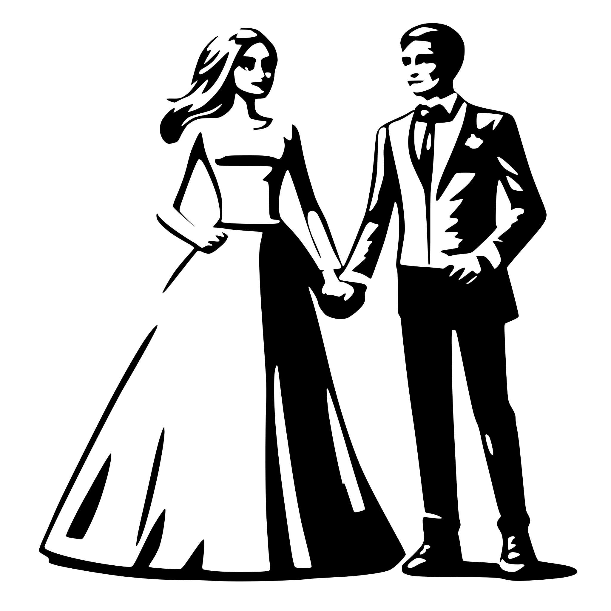 AI-generated SVG of 'wedding couple'