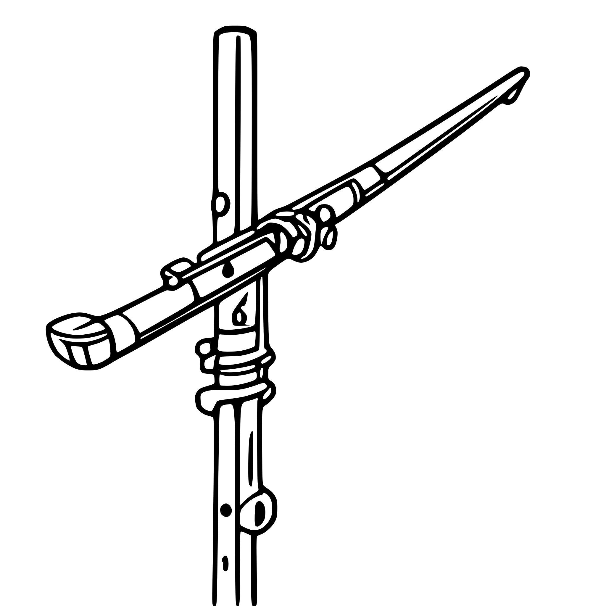 AI-generated SVG of a Clarinet Line Art