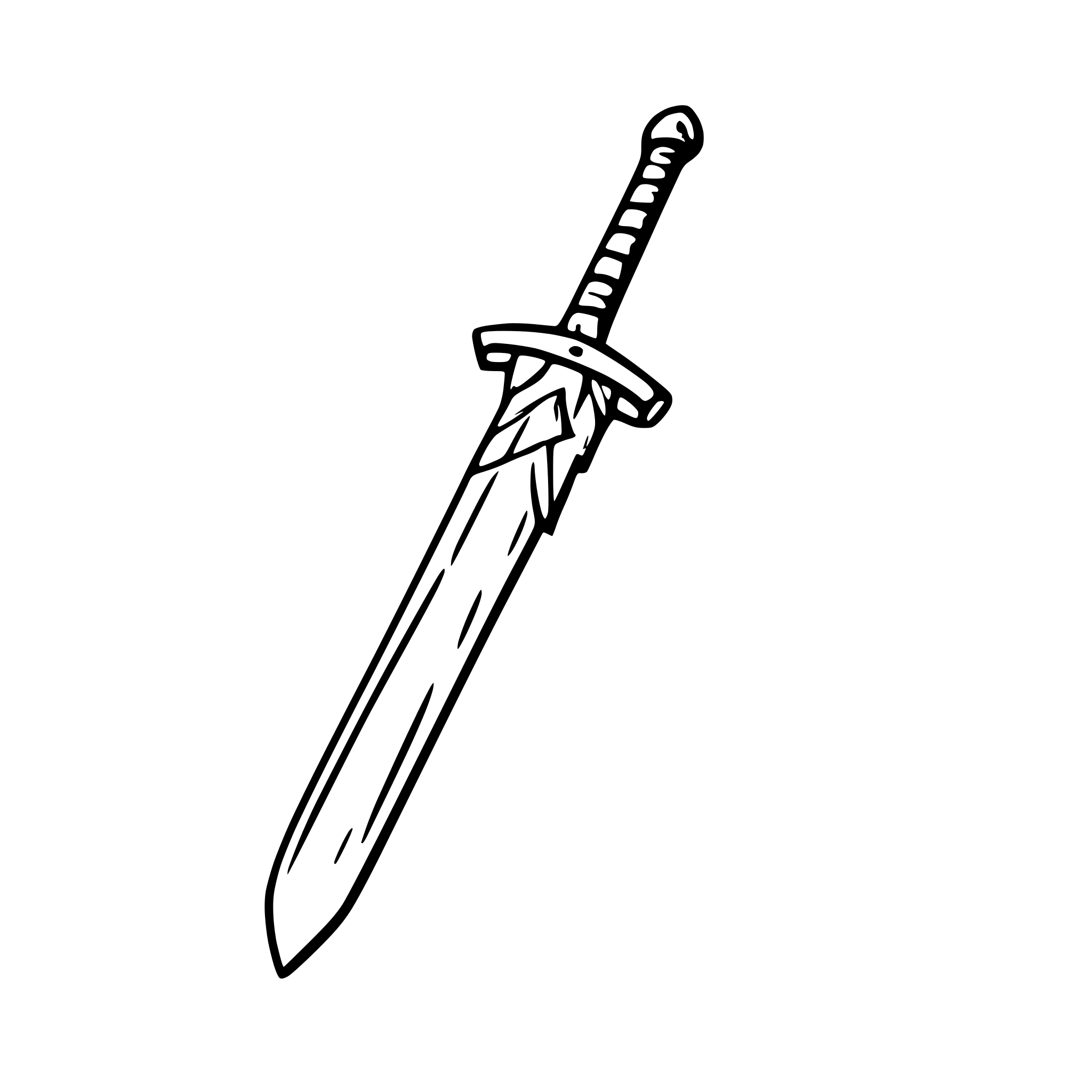 AI-generated SVG of a Witcher sword
