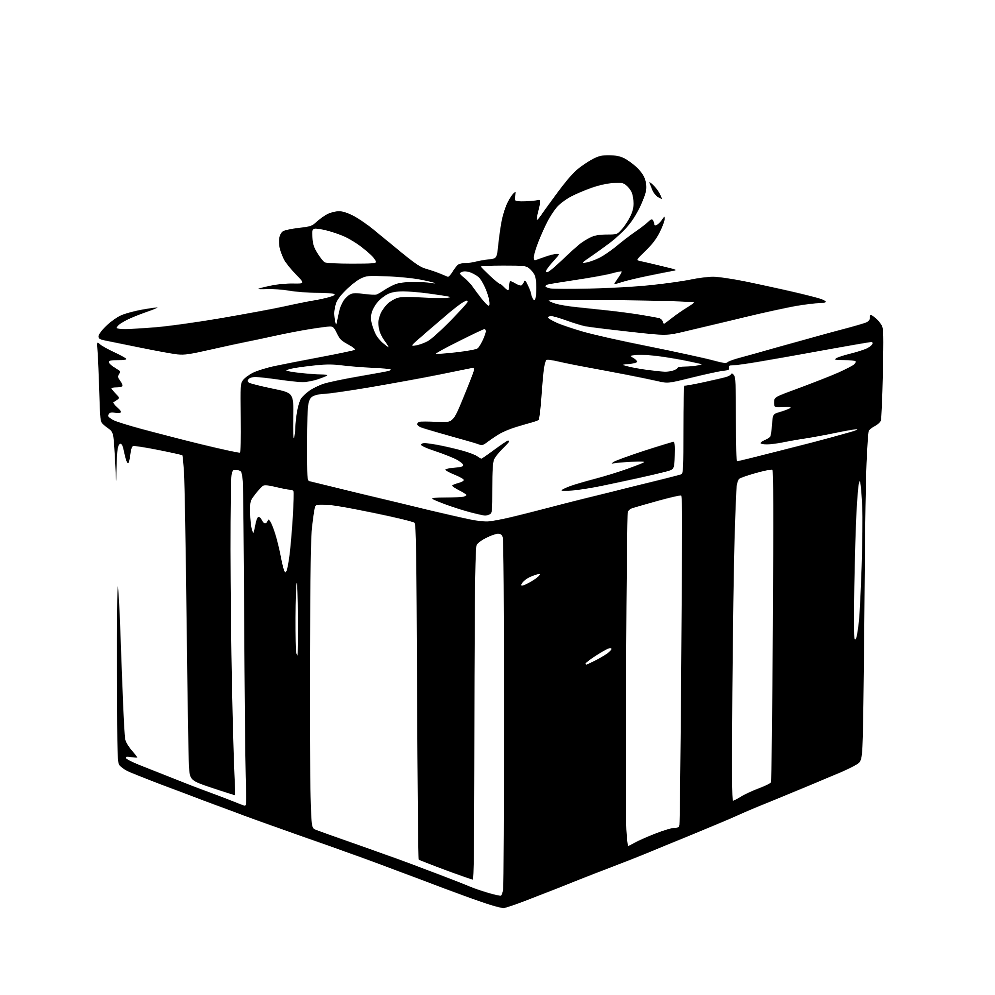AI-generated SVG of a gift box
