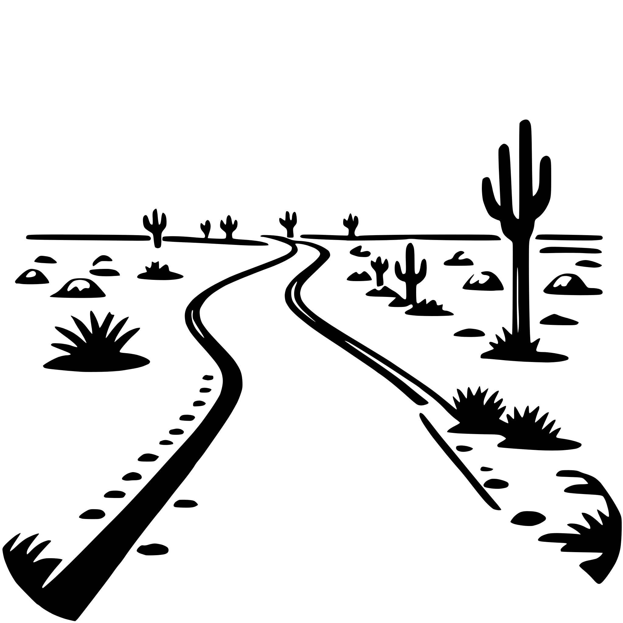 AI-generated SVG of 'desert road journey'