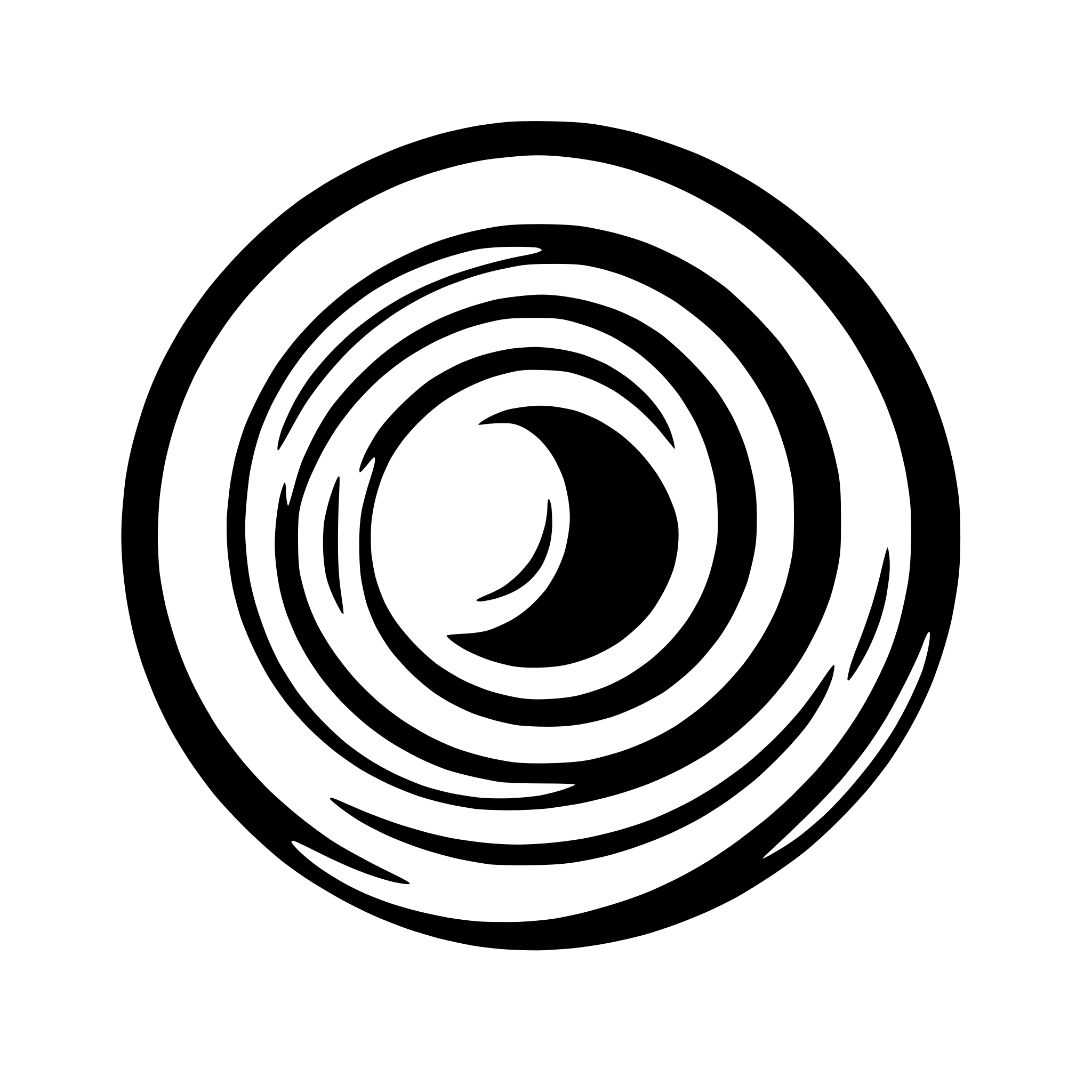 AI-generated SVG of a abstract circle with concentric rings