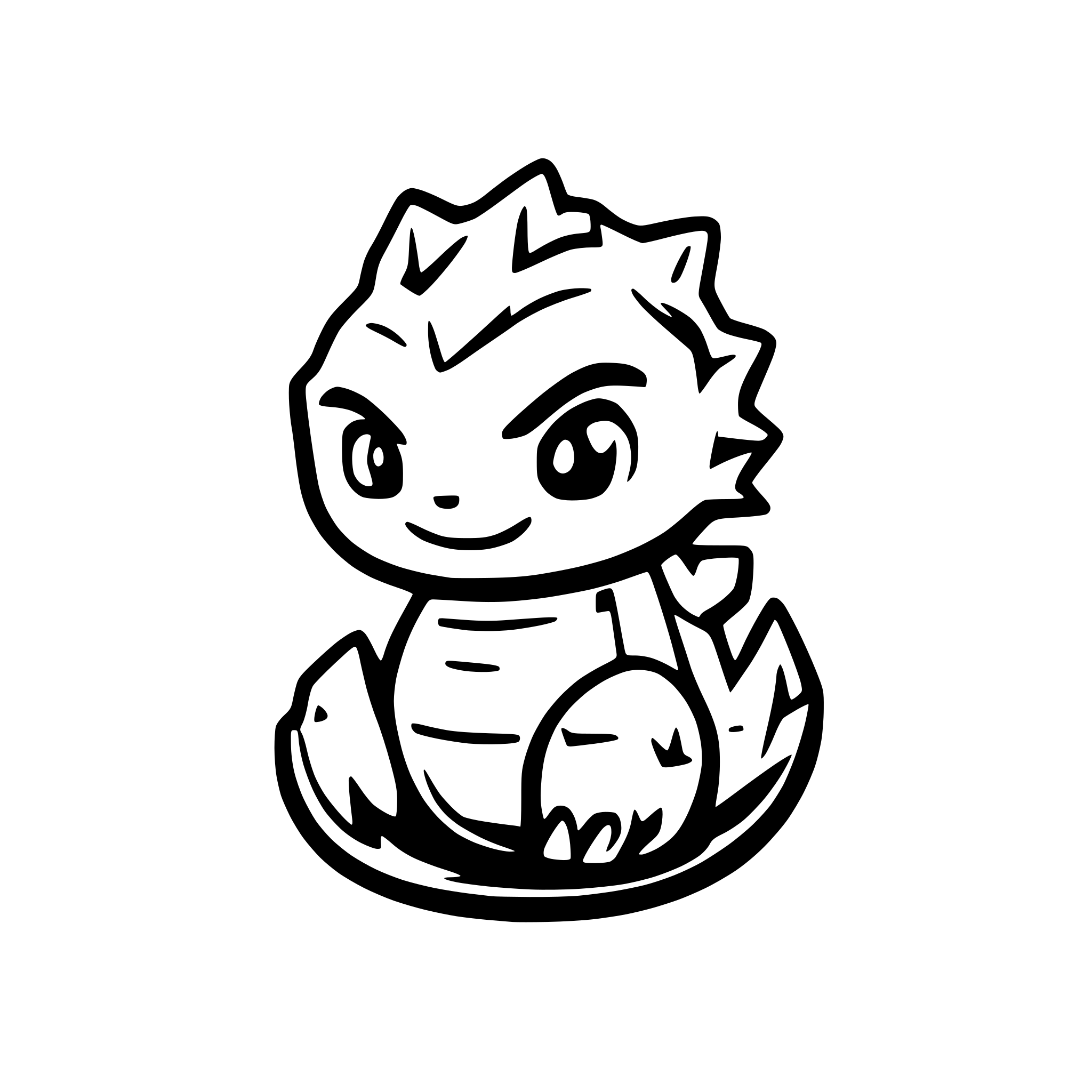 AI-generated SVG of 'cute baby godzilla'