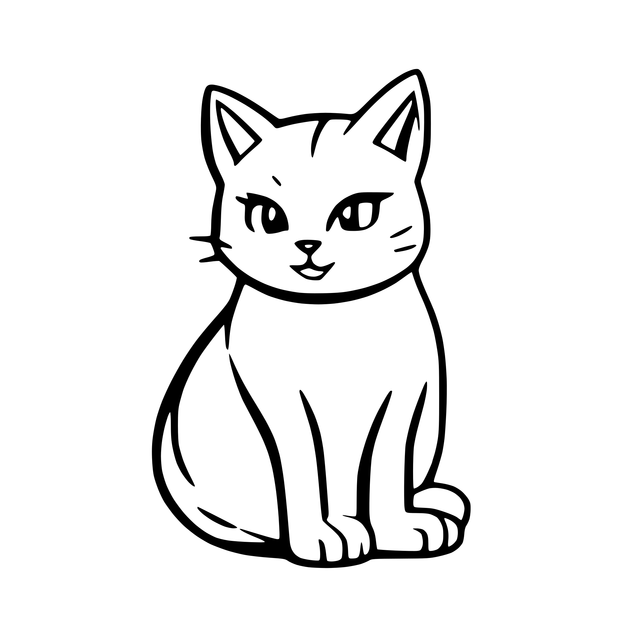 AI-generated SVG of 'cat'