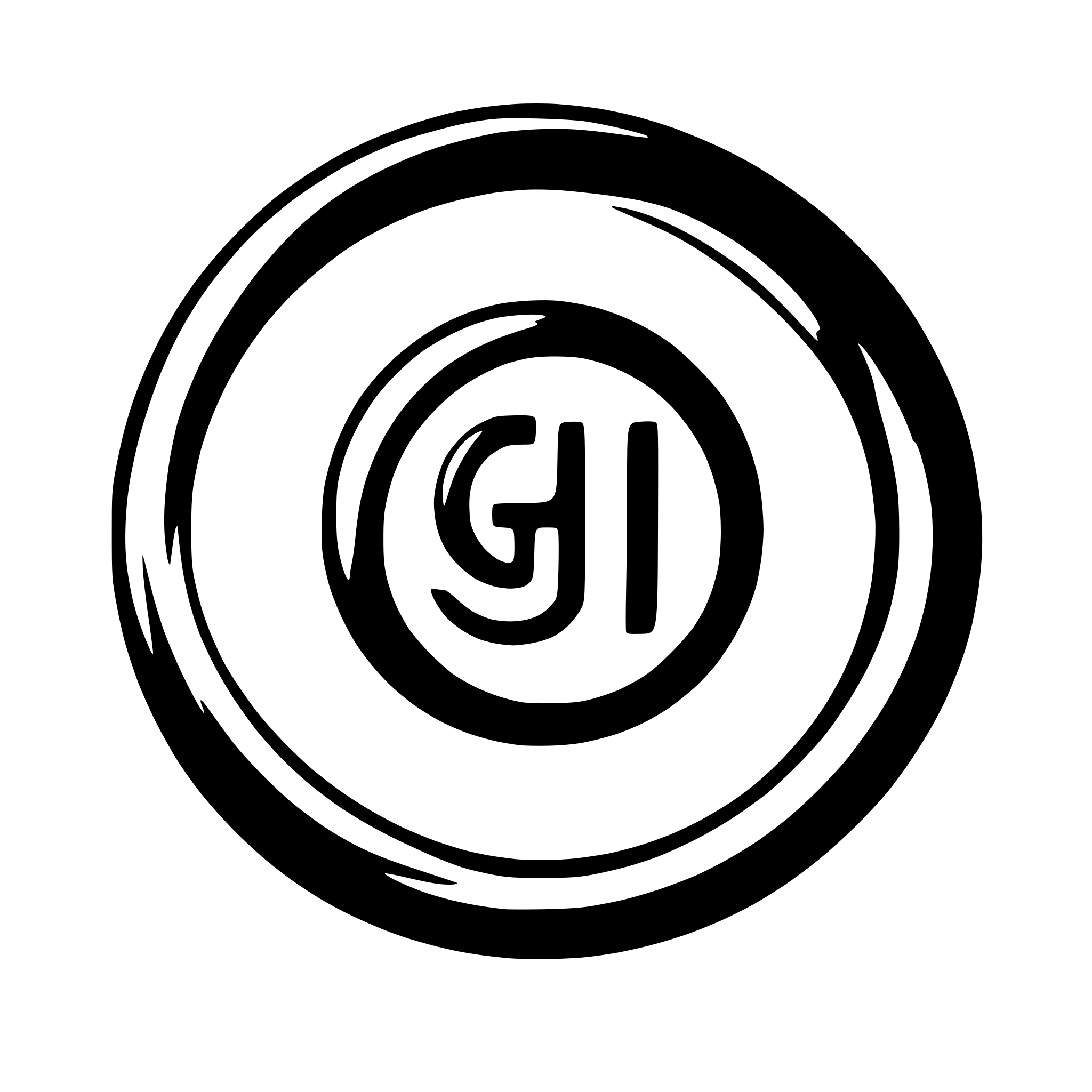 AI-generated SVG of a generate a logo with the letters GL in a circle shape.