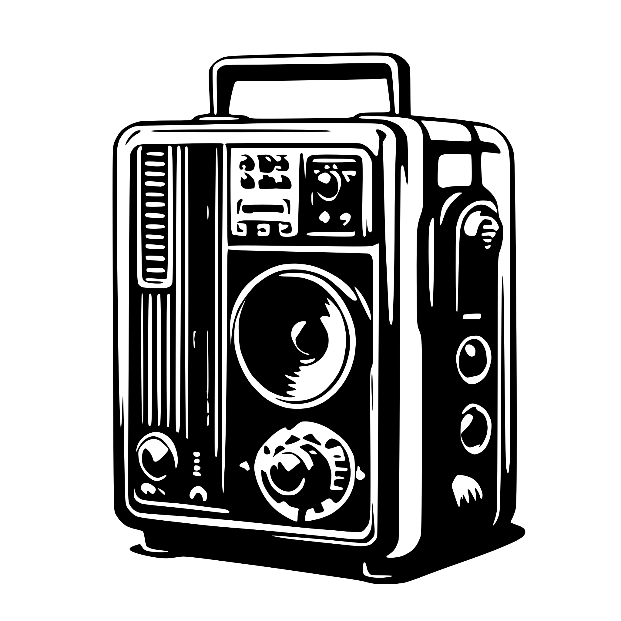 AI-generated SVG of 'ghettoblaster art deco'