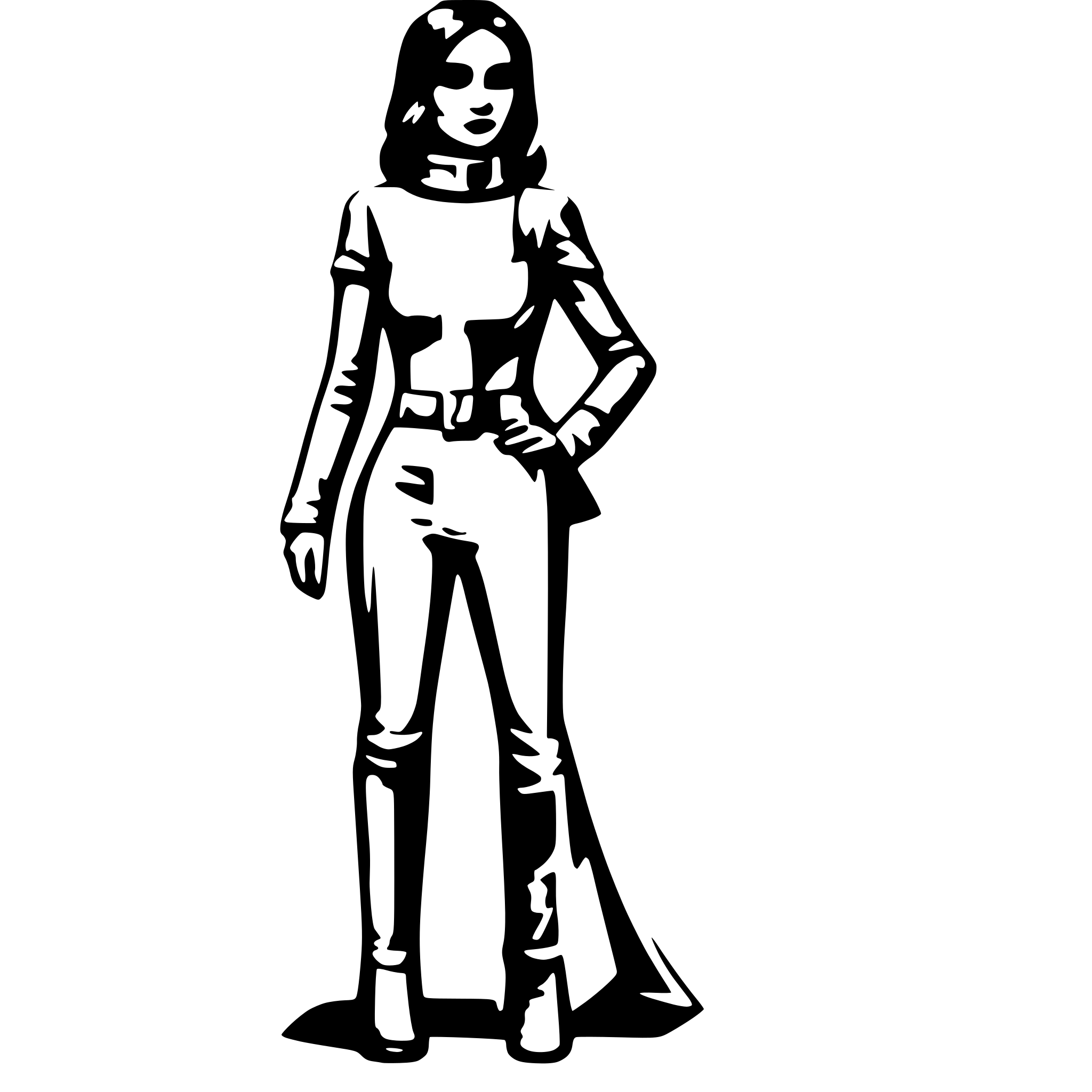 AI-generated SVG of a young woman wearing a futuristic grey jumpsuit AI-generated SVG of a young woman wearing a futuristic grey jumpsuit