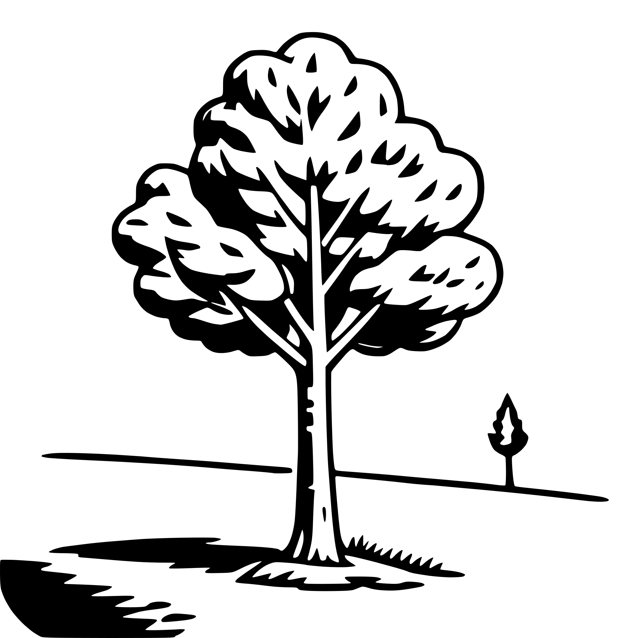 AI-generated SVG of a poplar tree