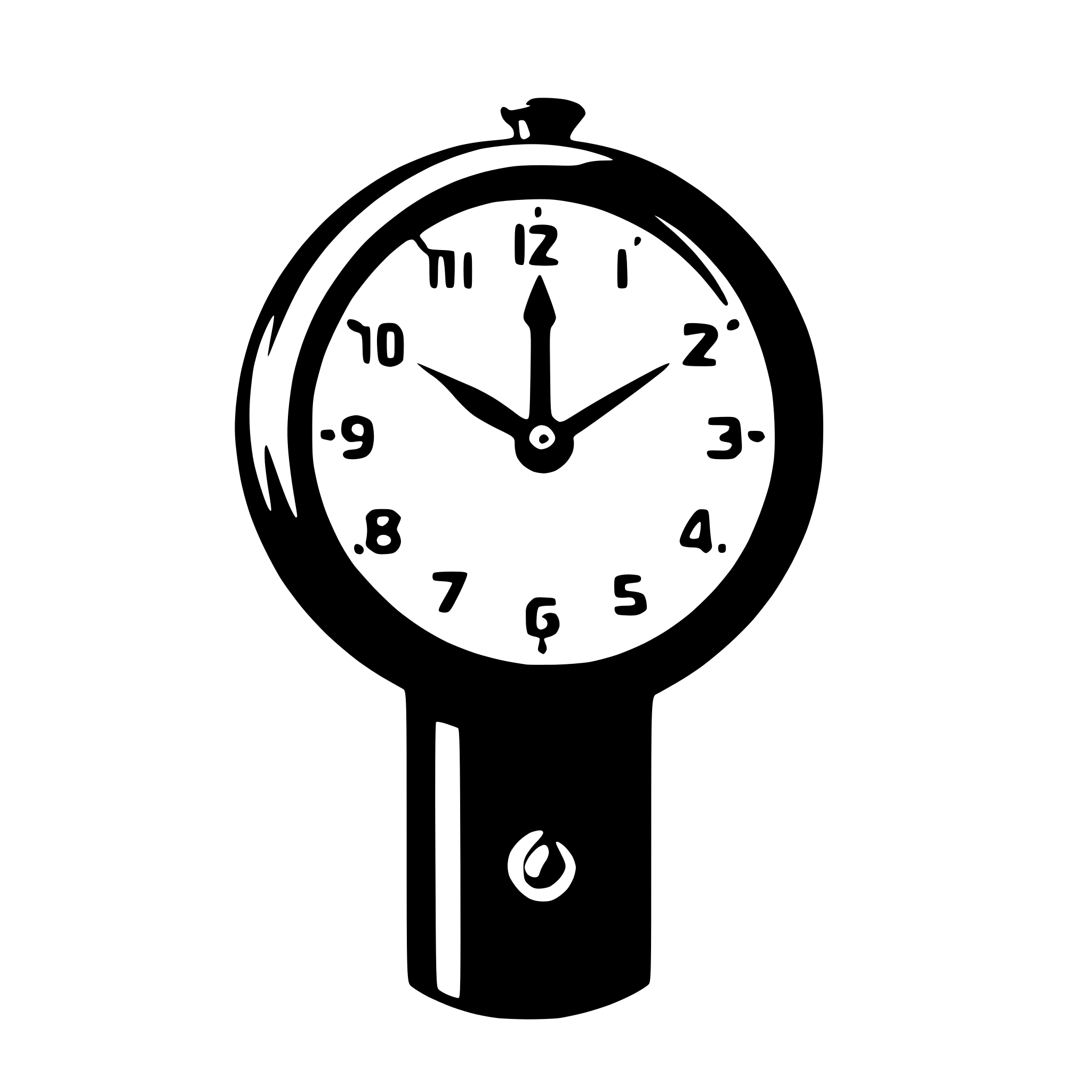 AI-generated SVG of a wall clock
