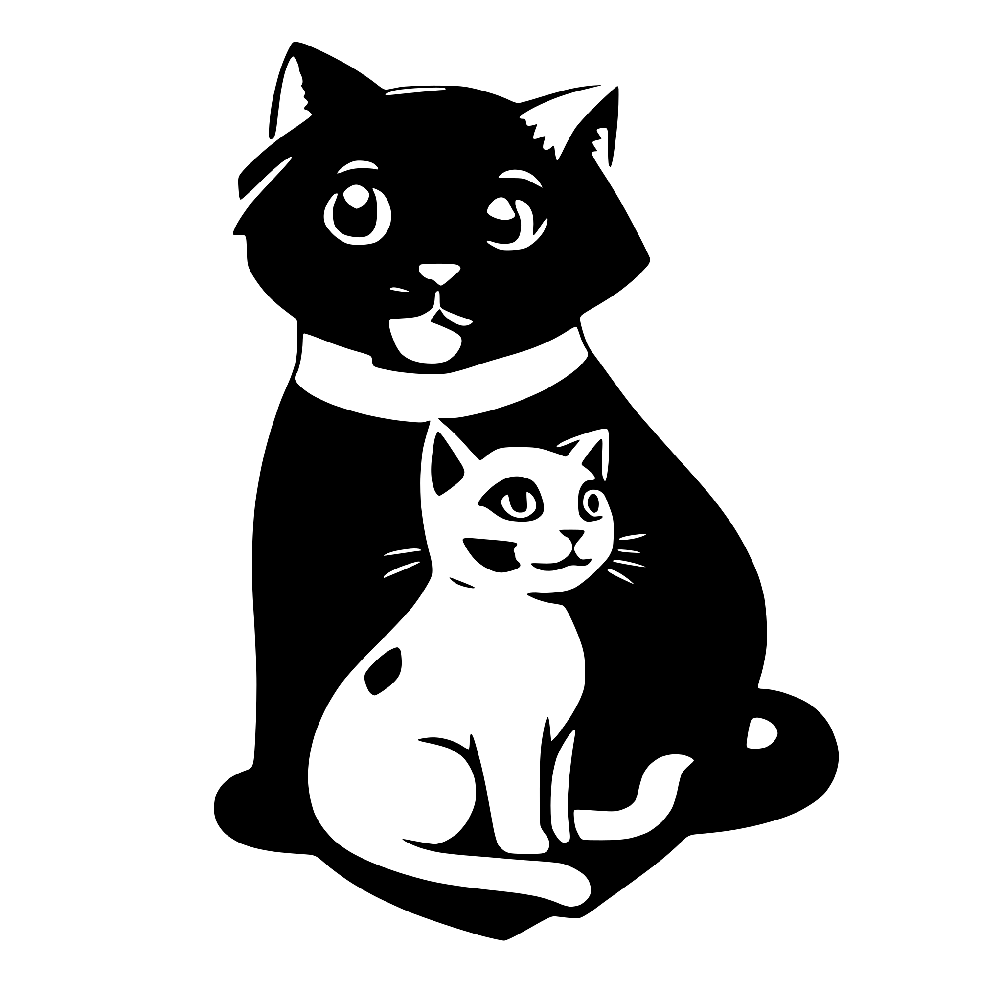 AI-generated SVG of a Small black heart with cat or dog or star AI-generated SVG of a Small black heart with cat or dog or star