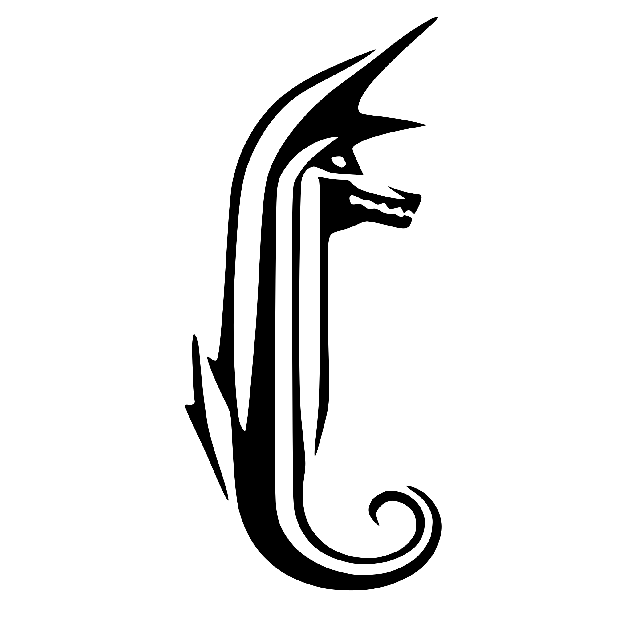 AI-generated SVG of a dragon