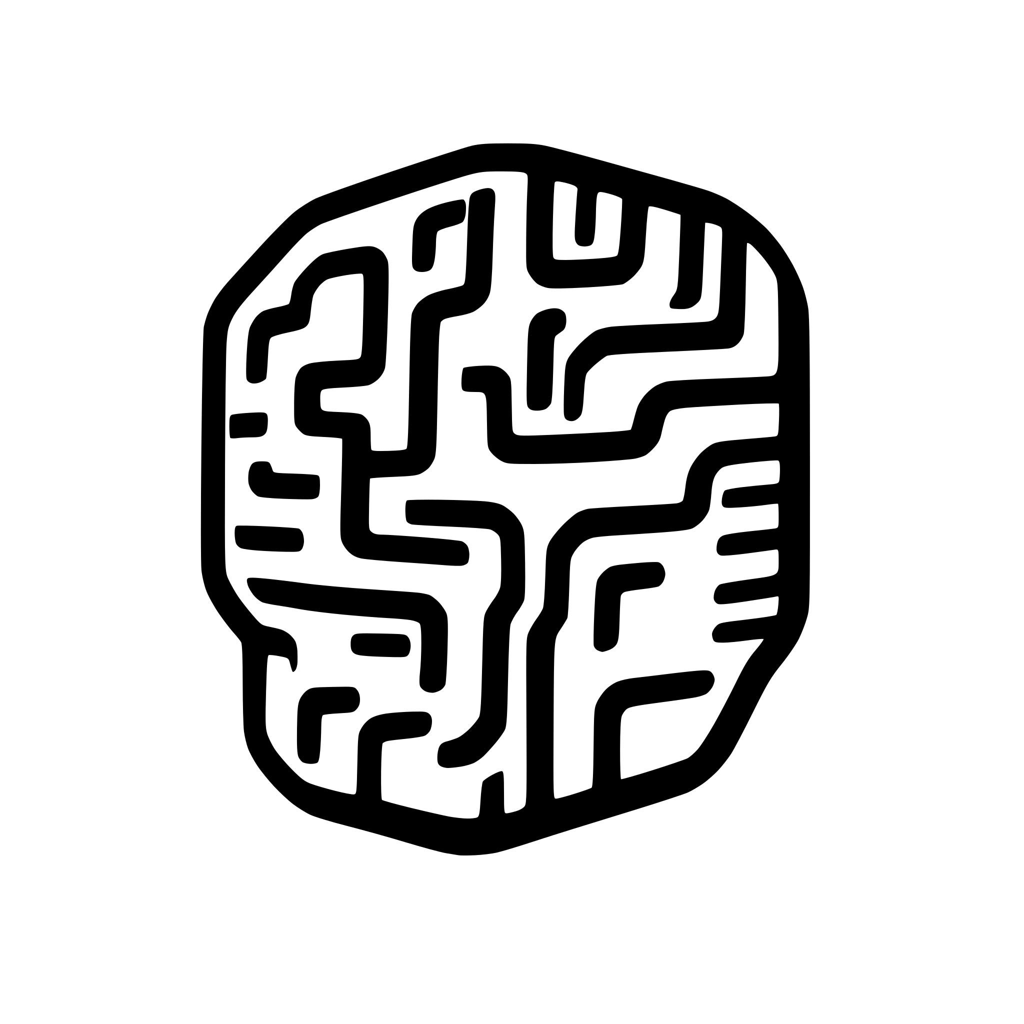 AI-generated SVG of 'a circuit brain'