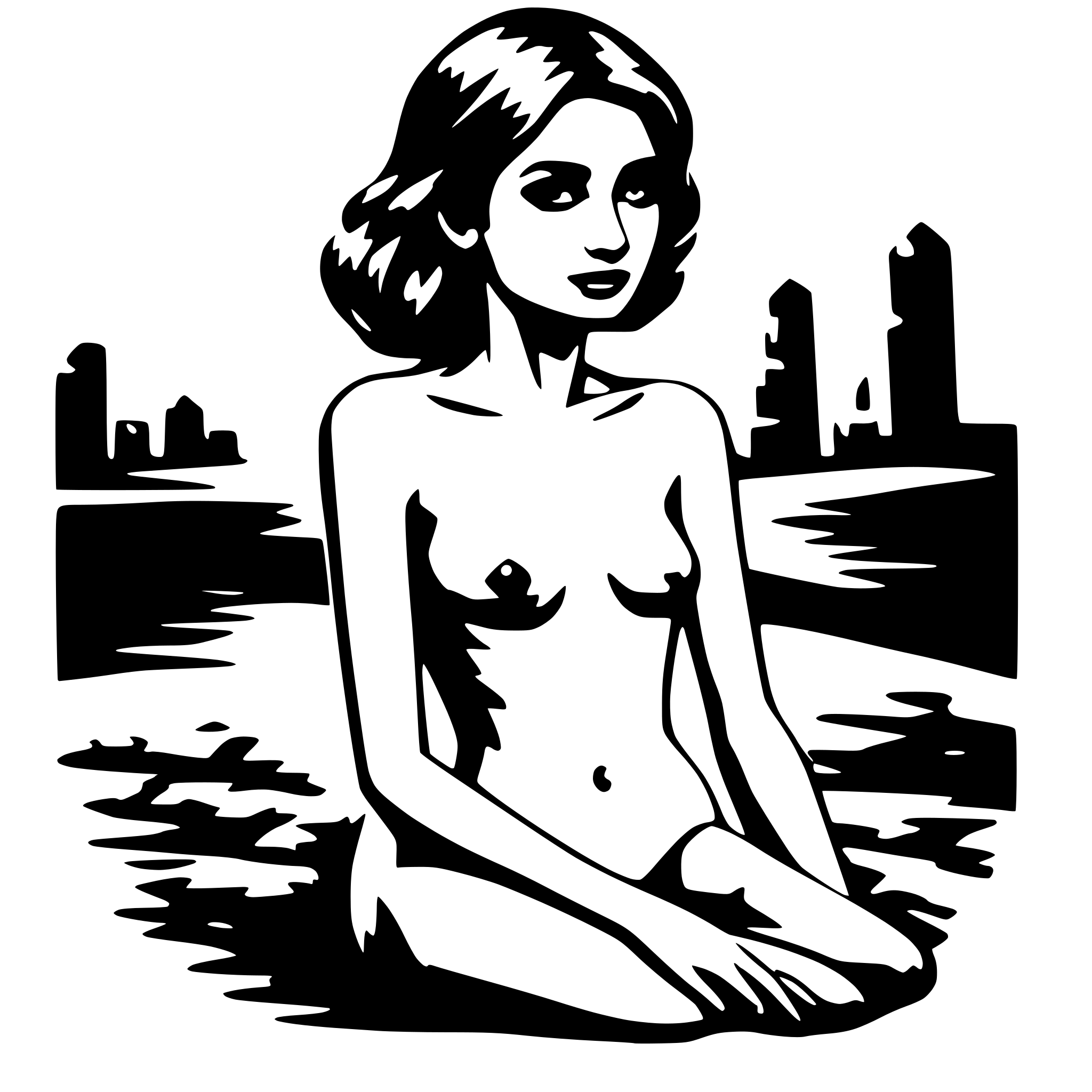 AI-generated SVG of 'a naked woman'