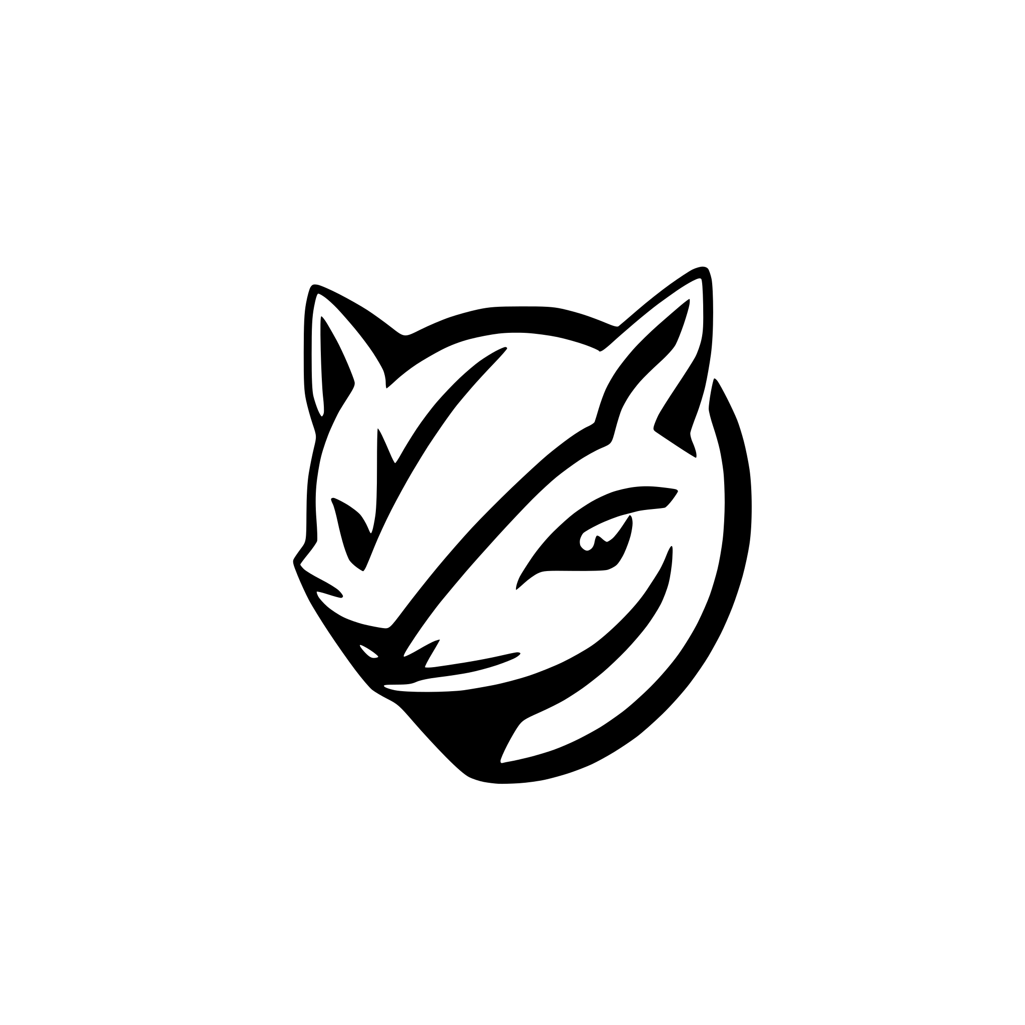AI-generated SVG of a fox head