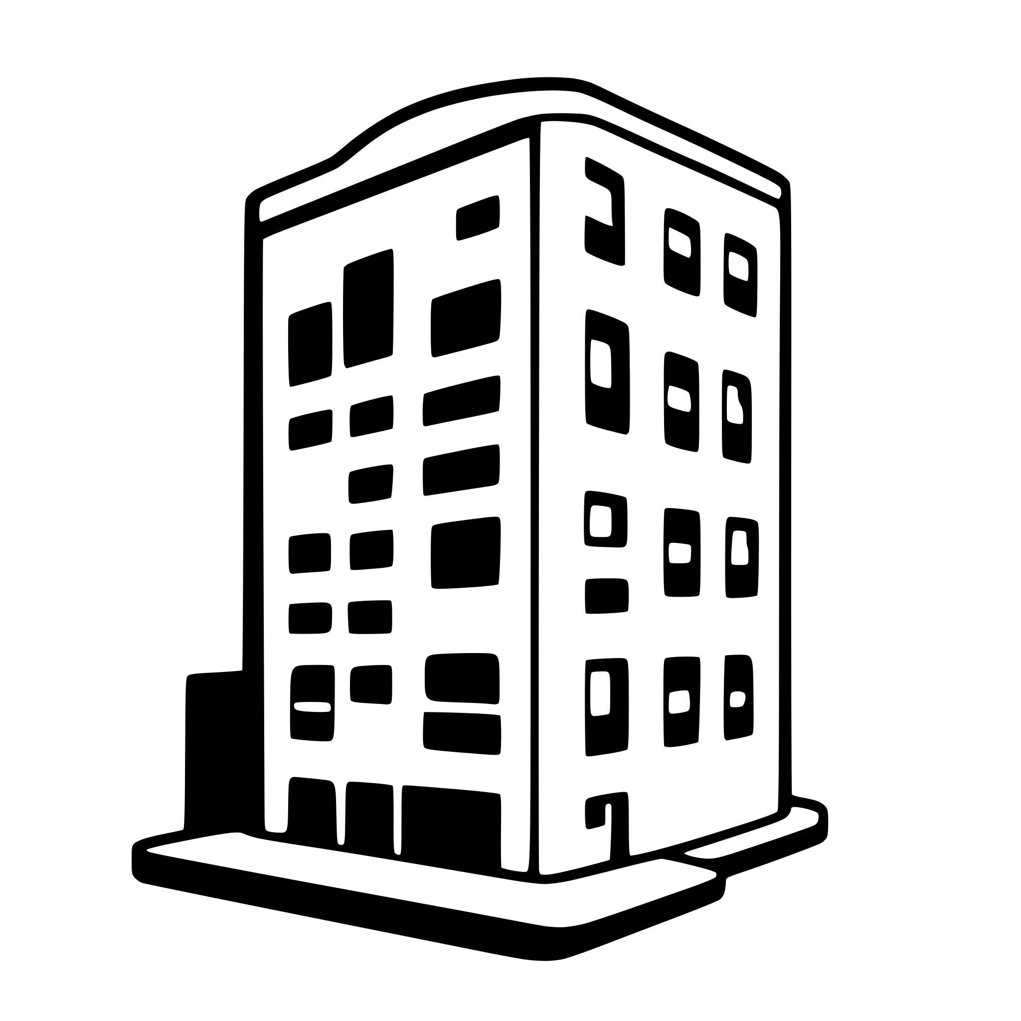AI-generated SVG of a Apartment building with people in it