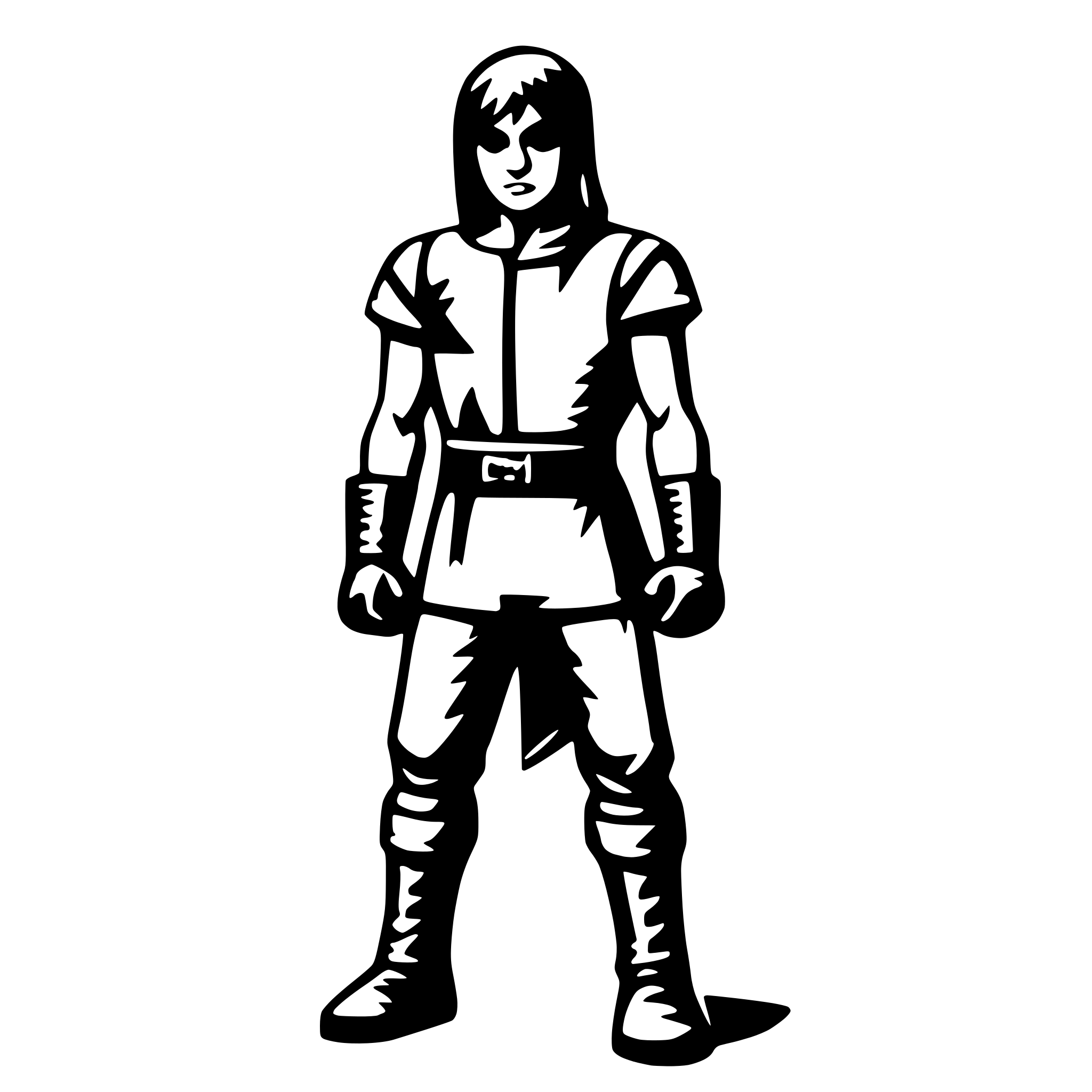 AI-generated SVG of 'fighter'