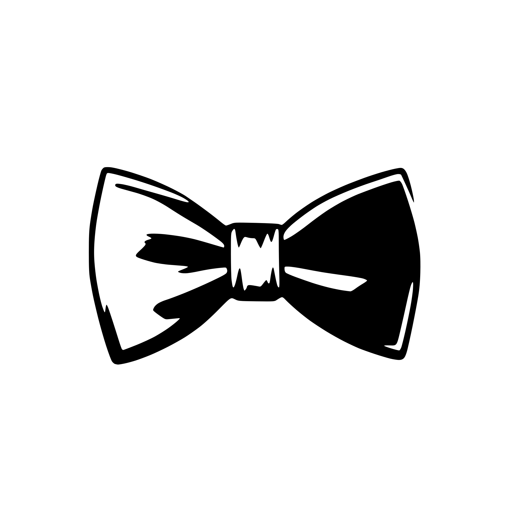 AI-generated SVG of a bow tie minimalist