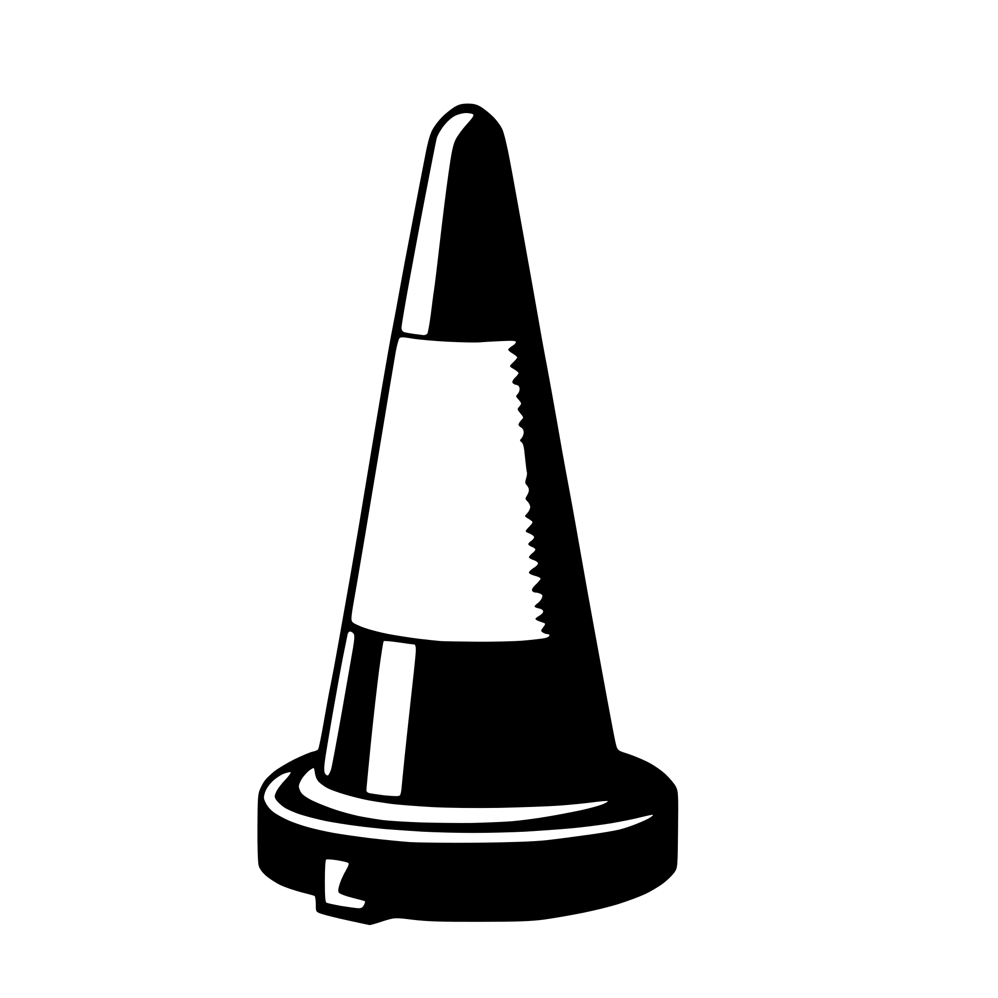 AI-generated SVG of a traffic cone
