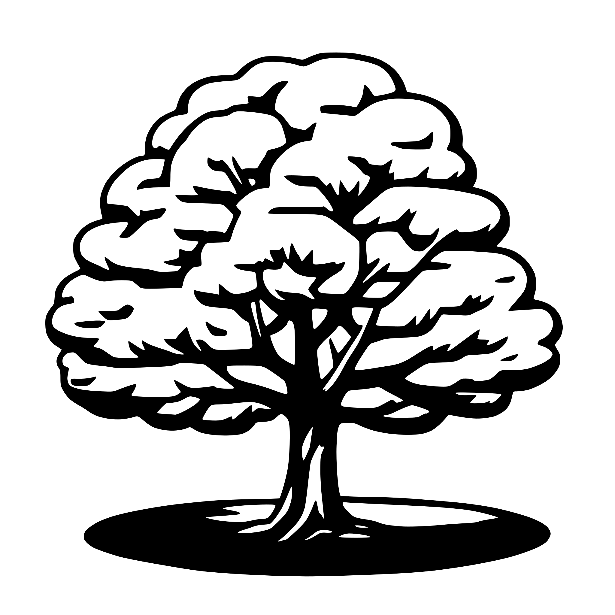 AI-generated SVG of a tree