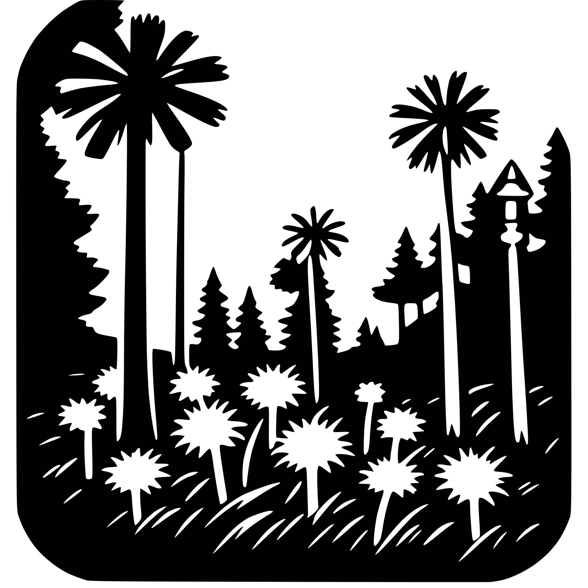 AI-generated SVG of 'fireflies'