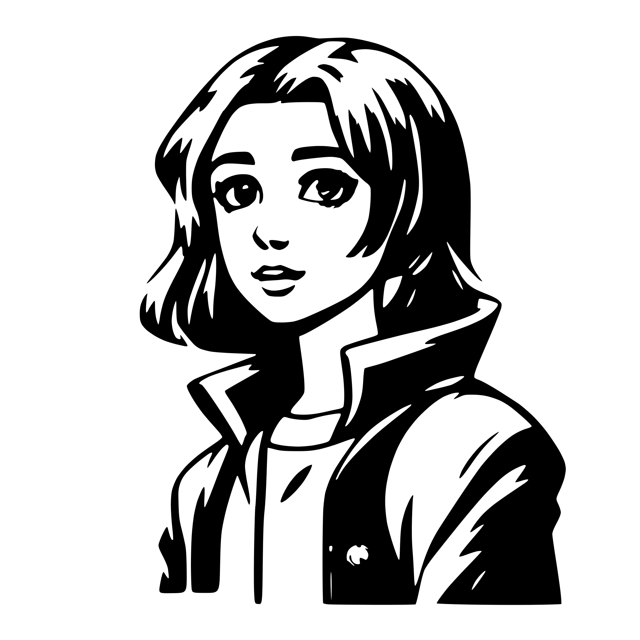 AI-generated SVG of 'anime'