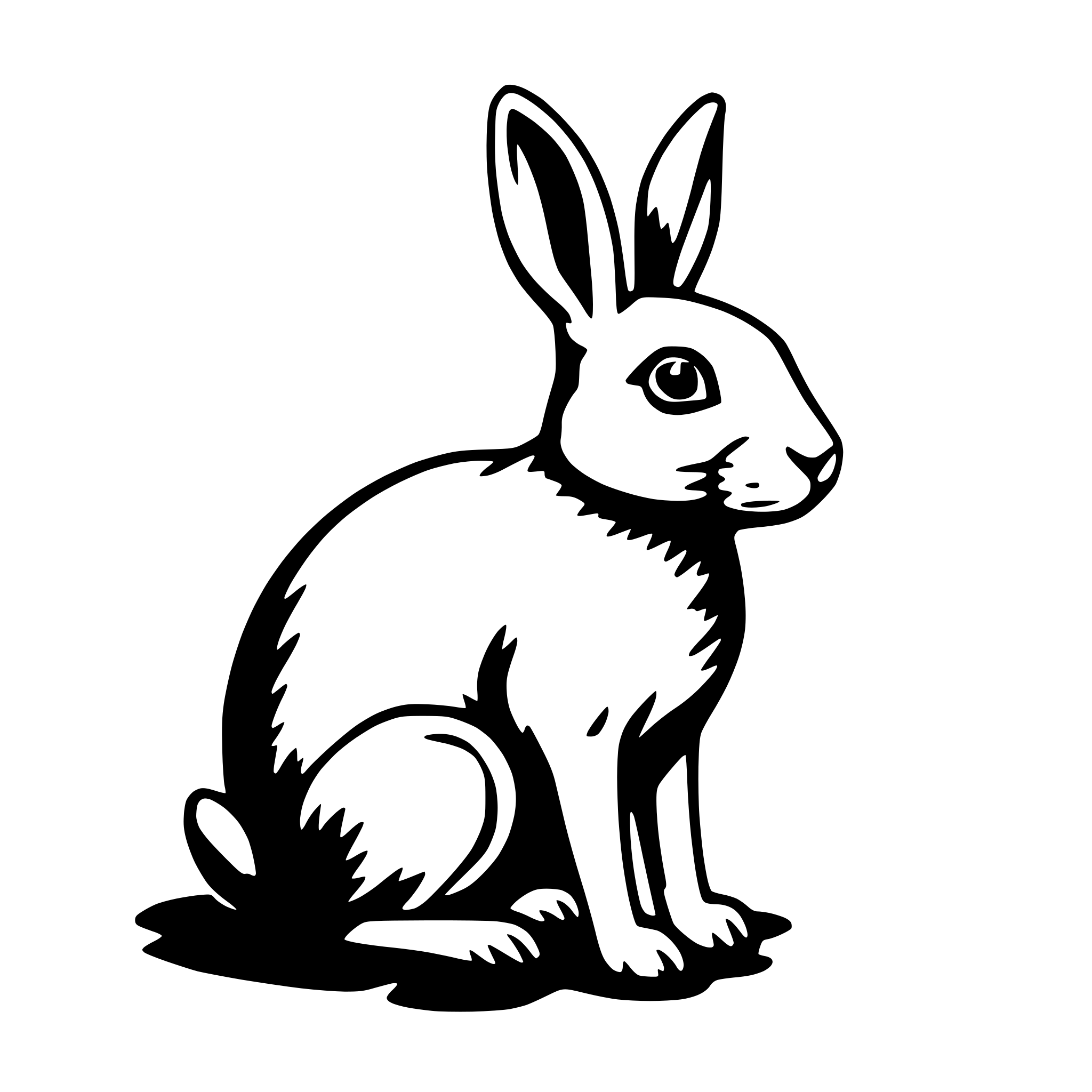 AI-generated SVG of a rabbit
