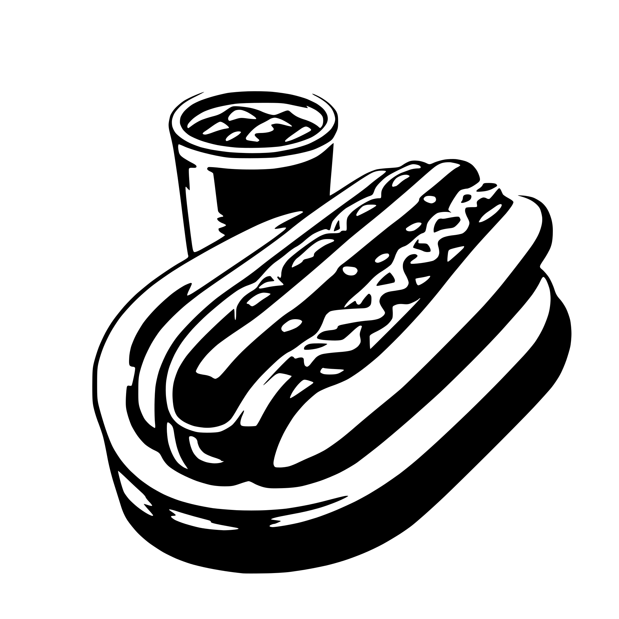 AI-generated SVG of a hot dog
