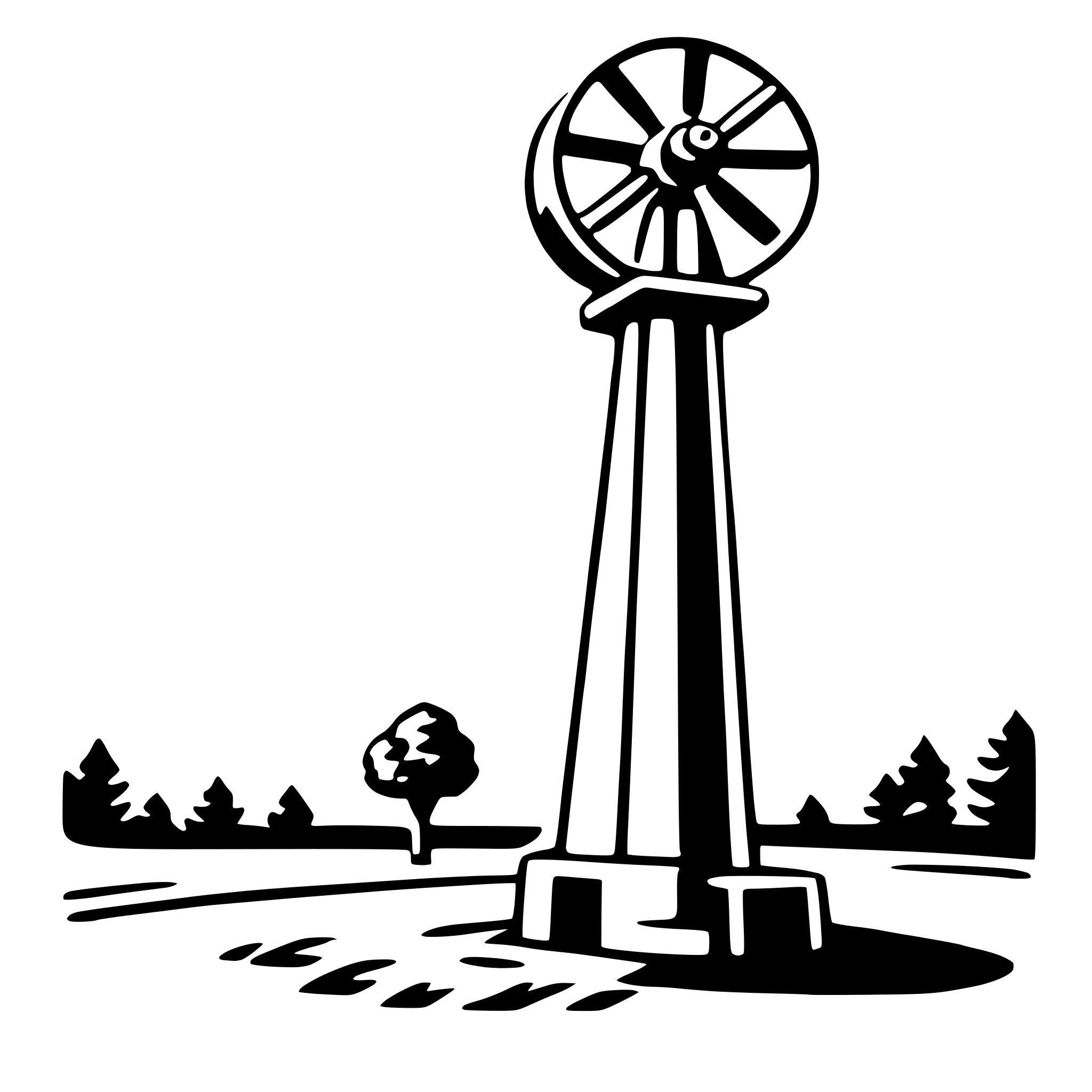 AI-generated SVG of a derrick