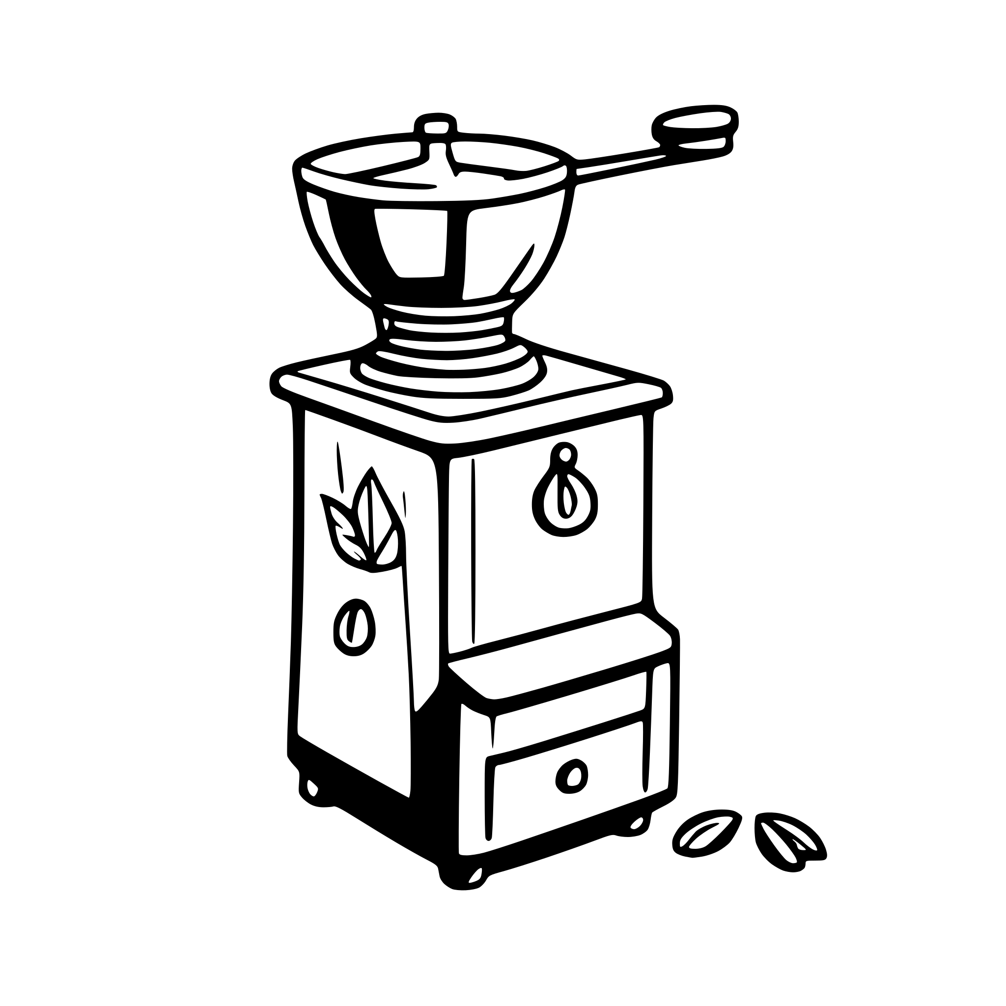 AI-generated SVG of 'coffee grinder'