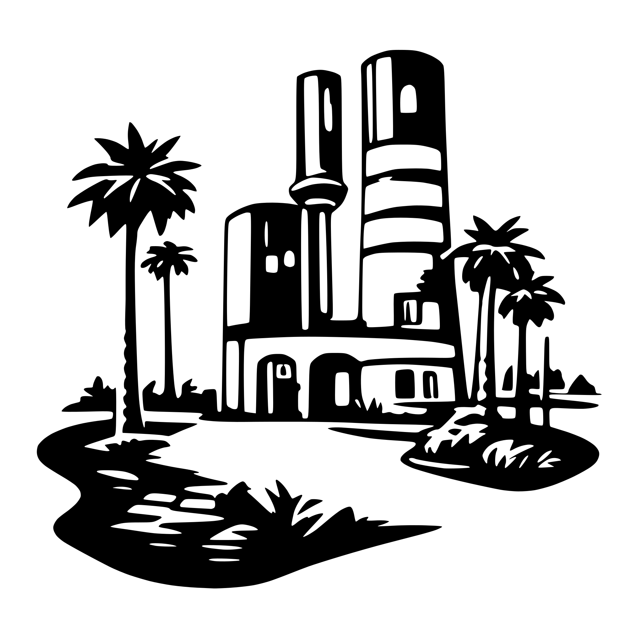 AI-generated SVG of a Moamer Studio