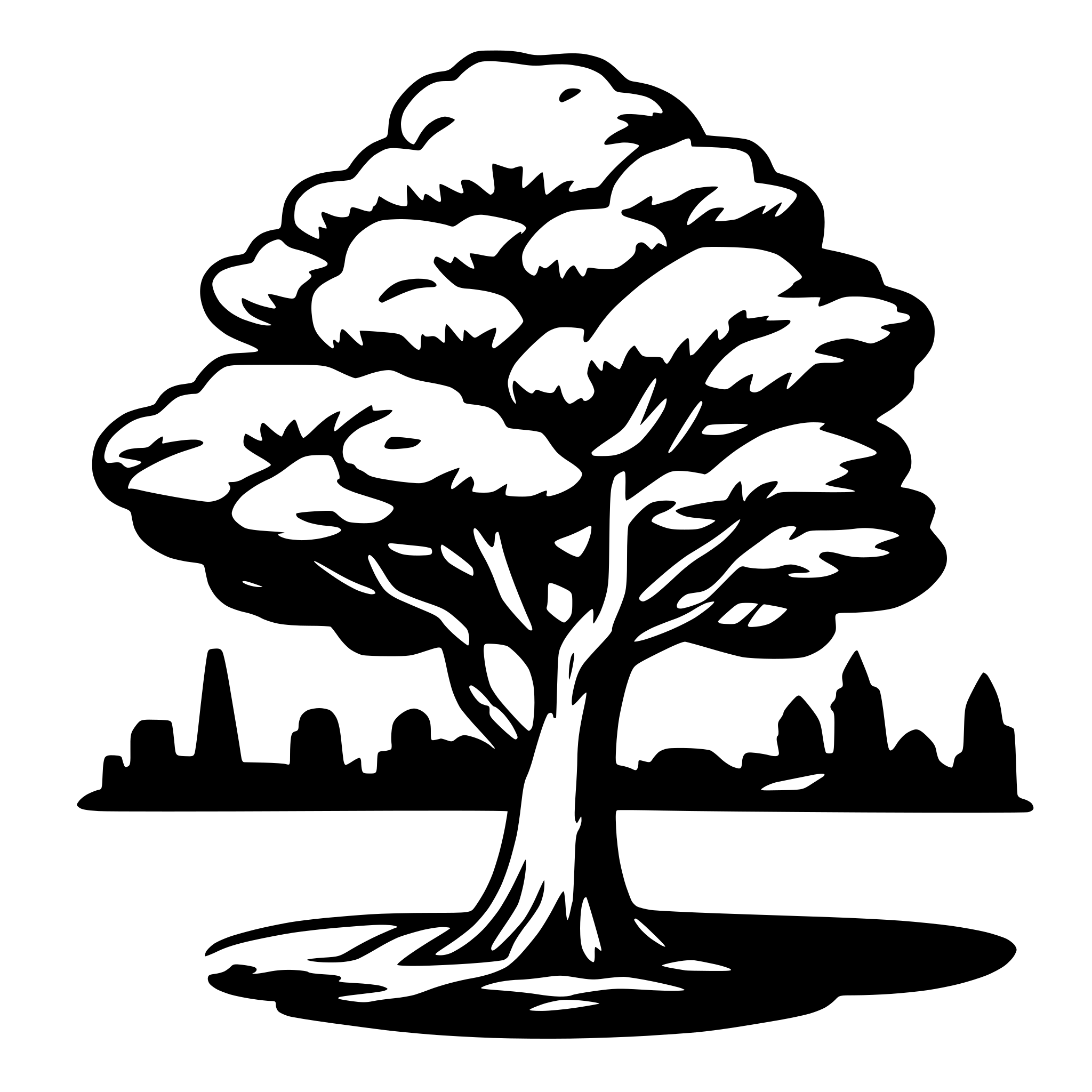 AI-generated SVG of a tree