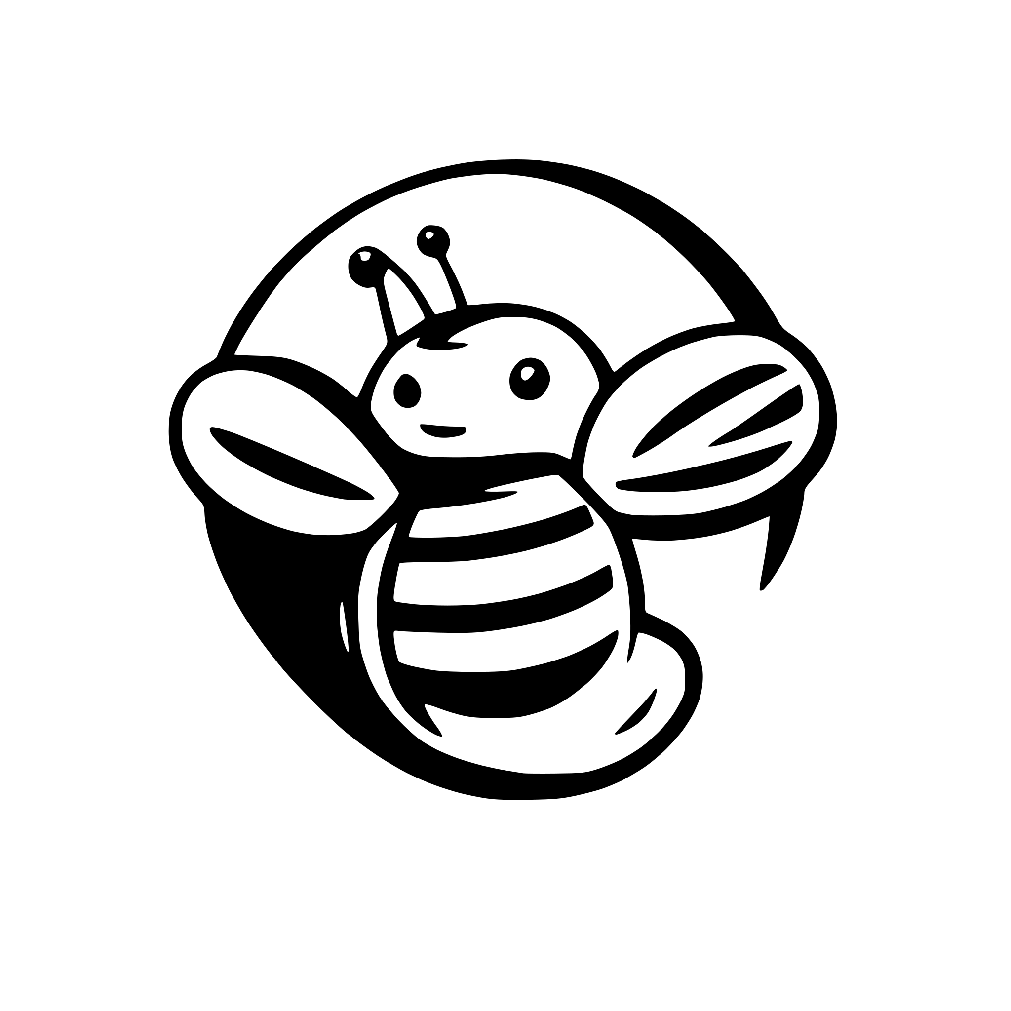 AI-generated SVG of 'bee like twitter logo style'